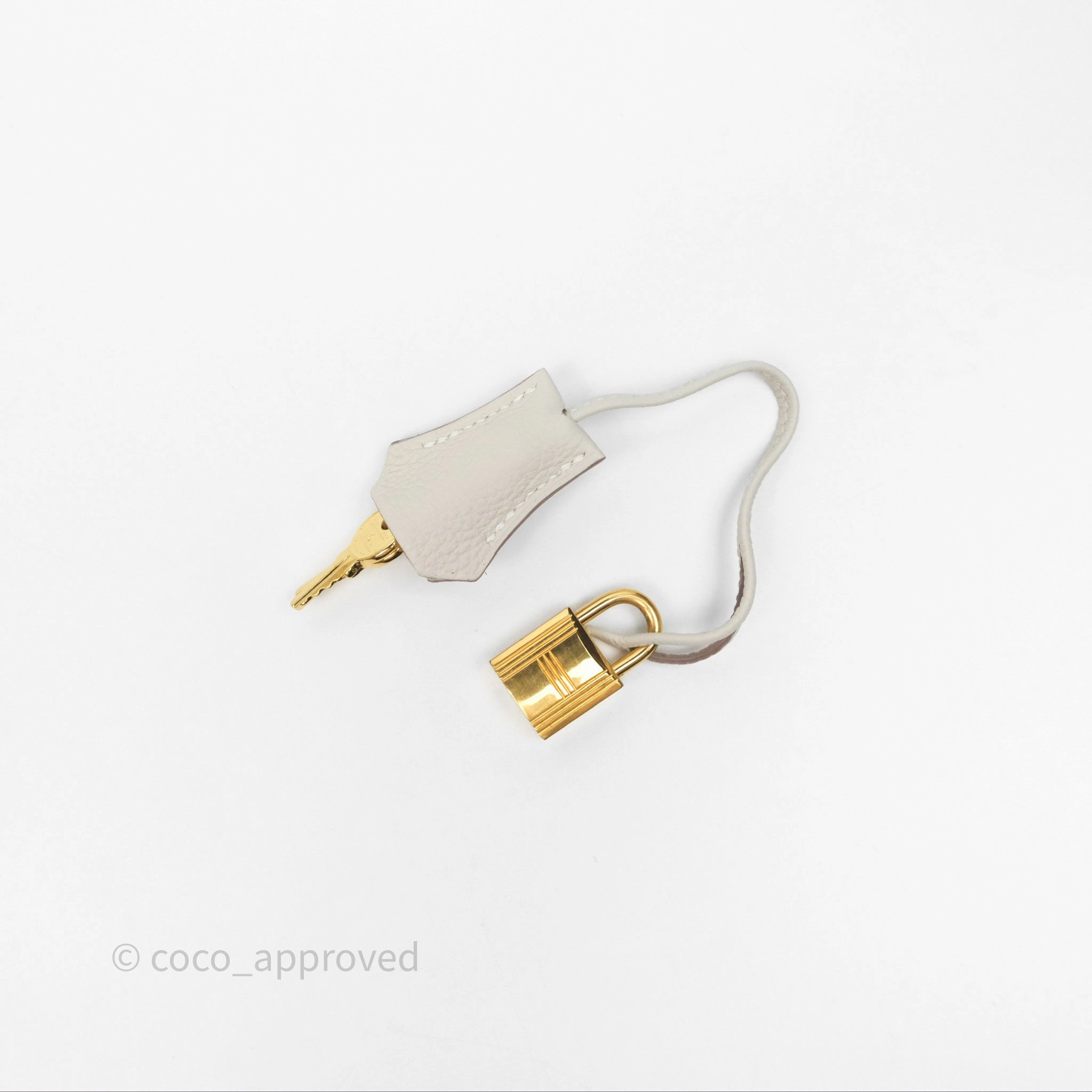 Herms Birkin 25 Retourne Craie 10 Togo Gold Hardware