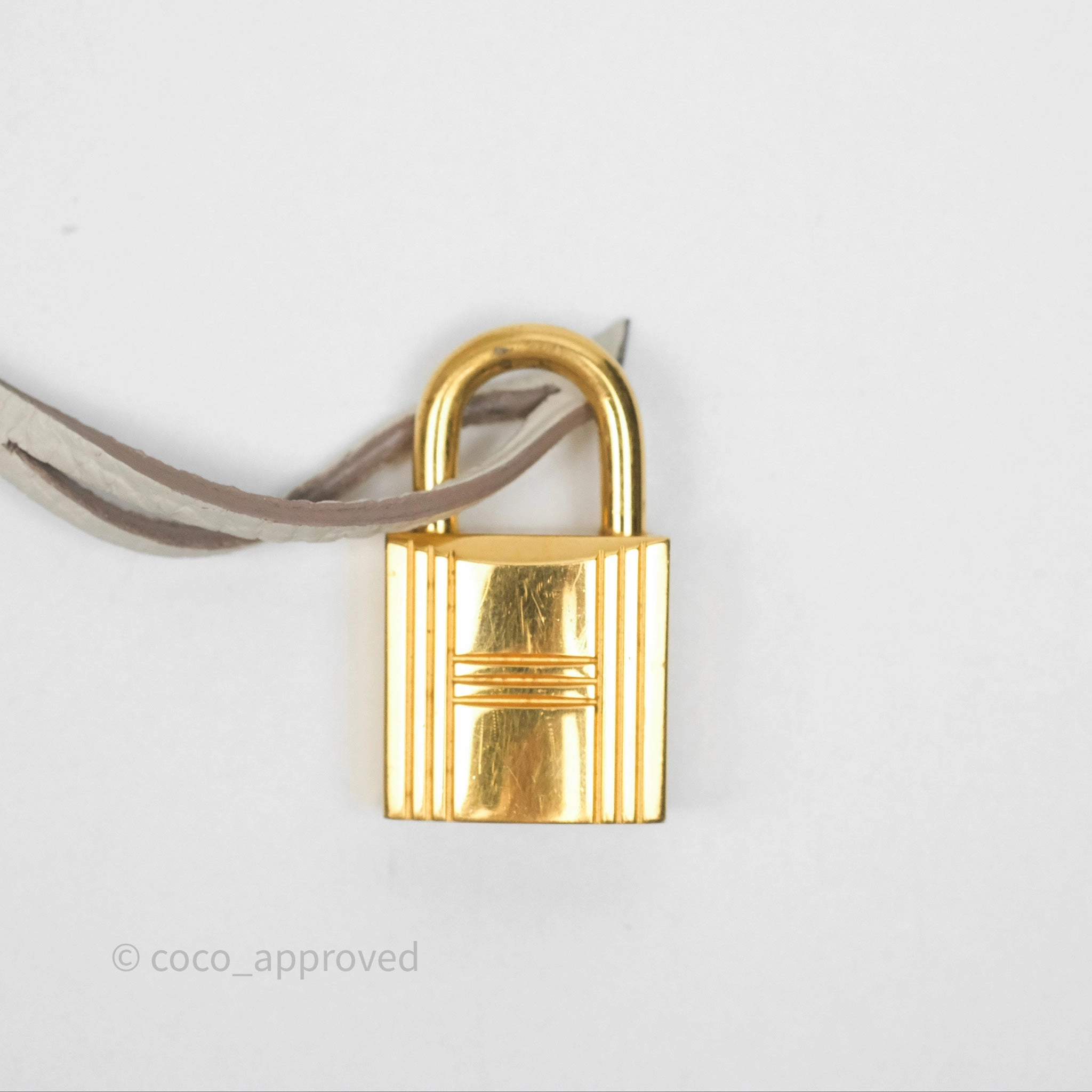 Herms Birkin 25 Retourne Craie 10 Togo Gold Hardware