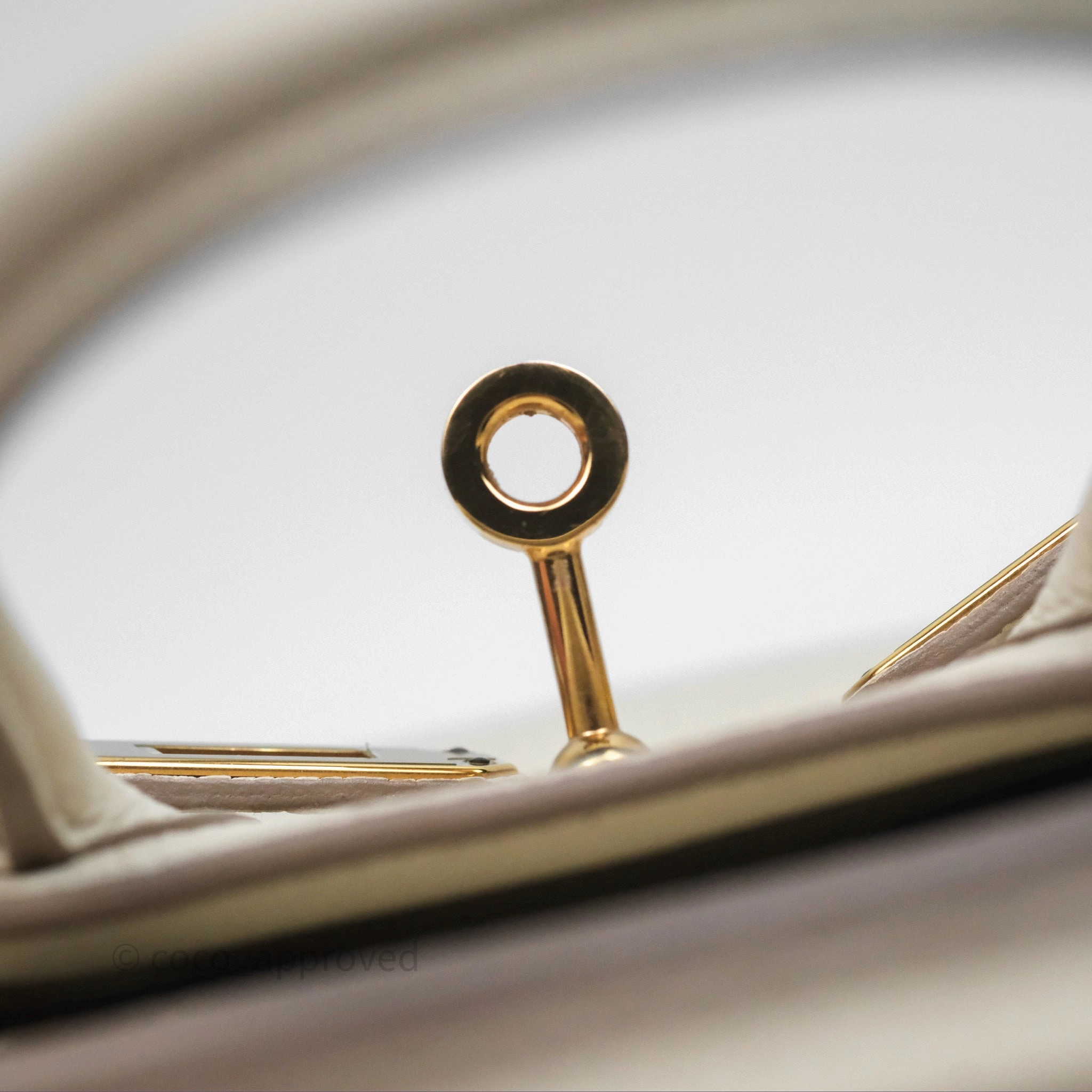 Herms Birkin 25 Retourne Craie 10 Togo Gold Hardware