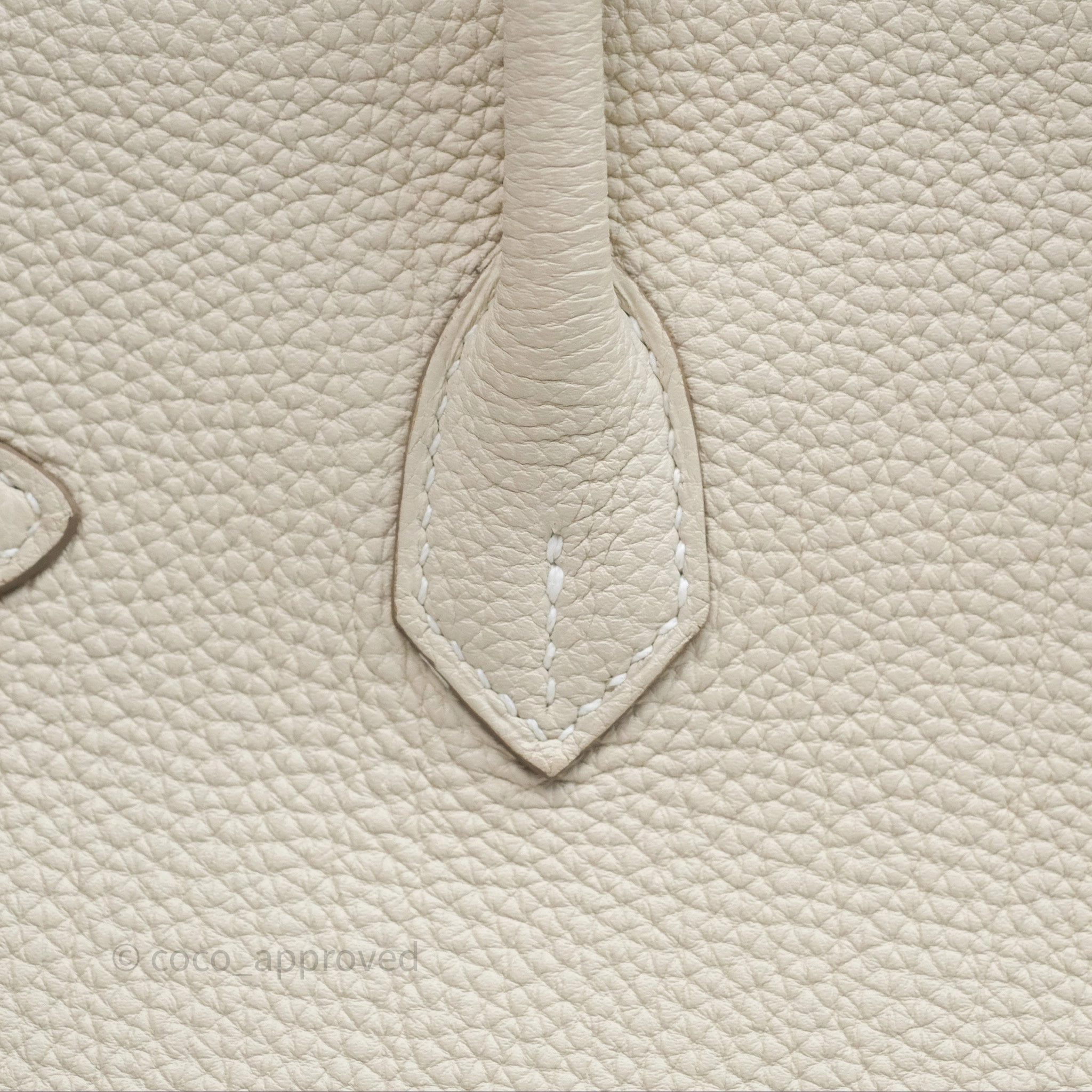 Herms Birkin 25 Retourne Craie 10 Togo Gold Hardware