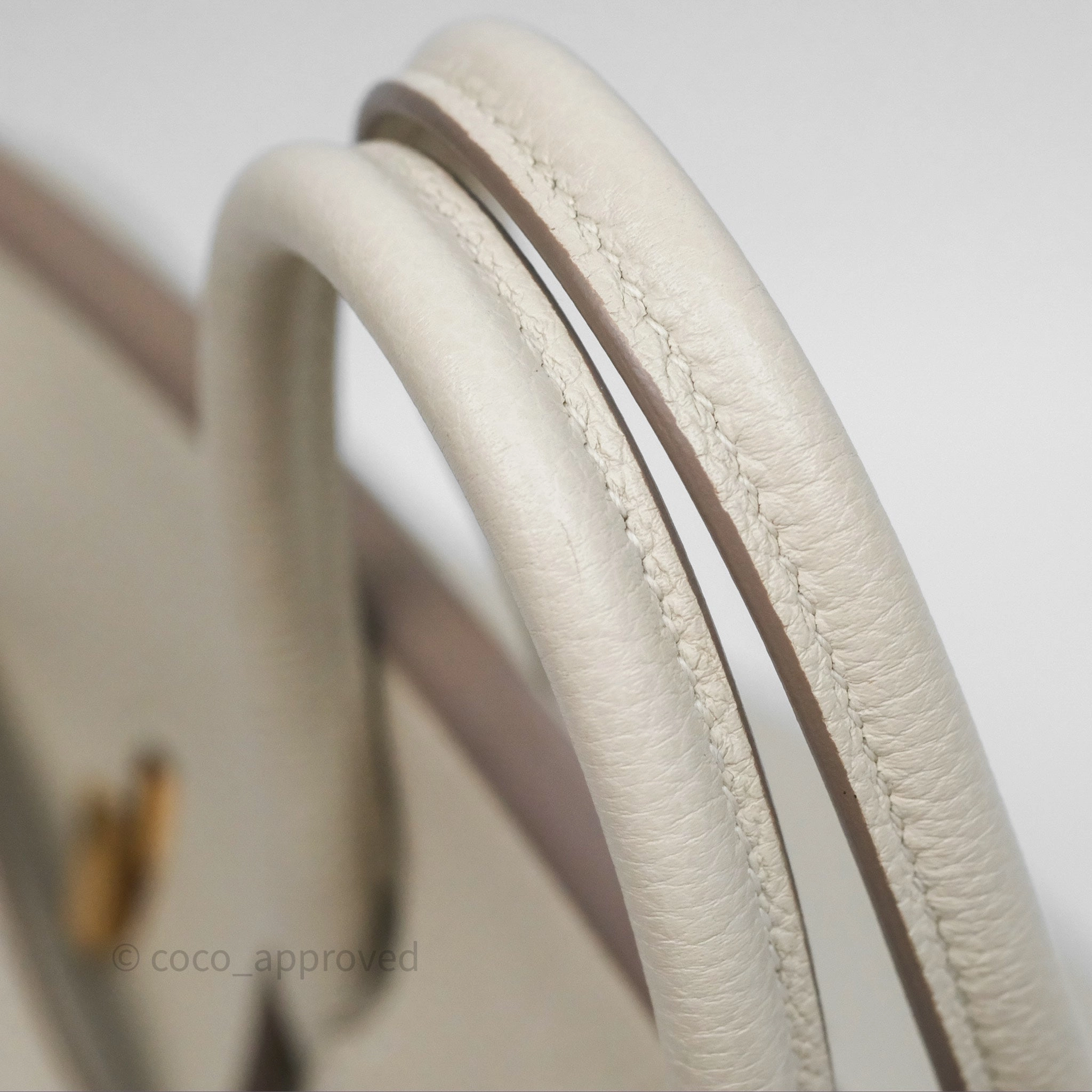 Herms Birkin 25 Retourne Craie 10 Togo Gold Hardware