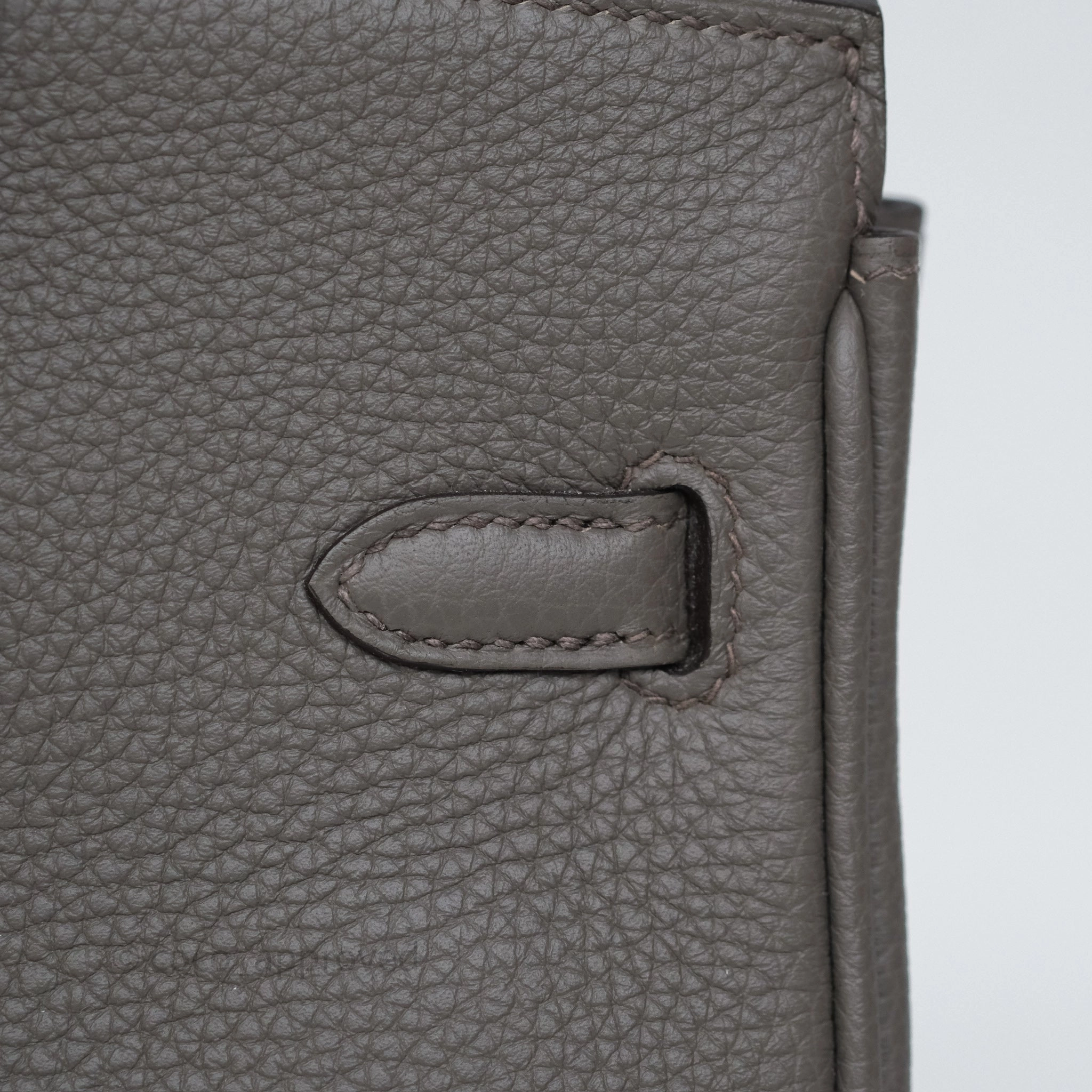 Herms Birkin 25 Retourne Gris Etain 8F Togo Palladium Hardware