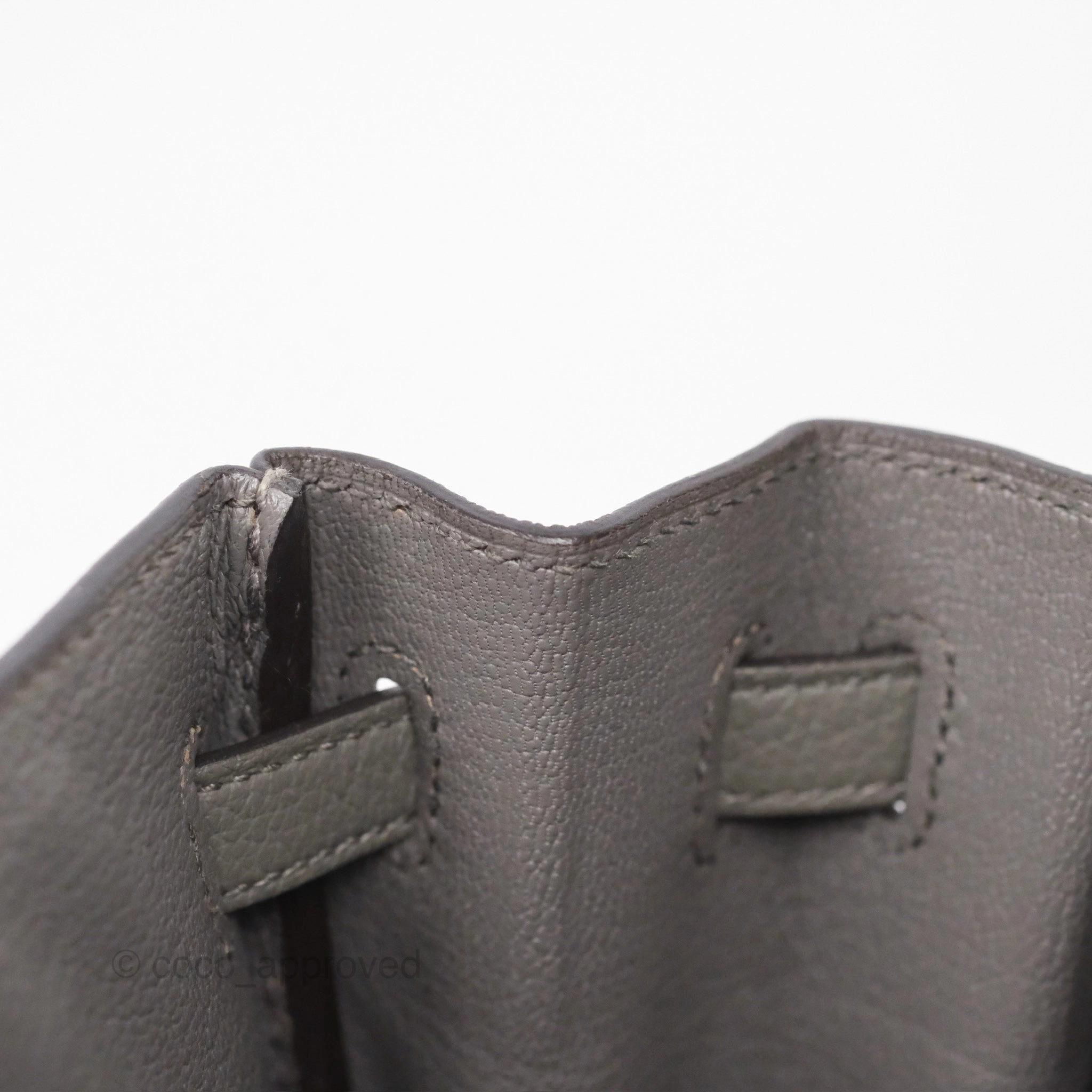 Herms Birkin 25 Retourne Gris Meyer 0L Togo Gold Hardware