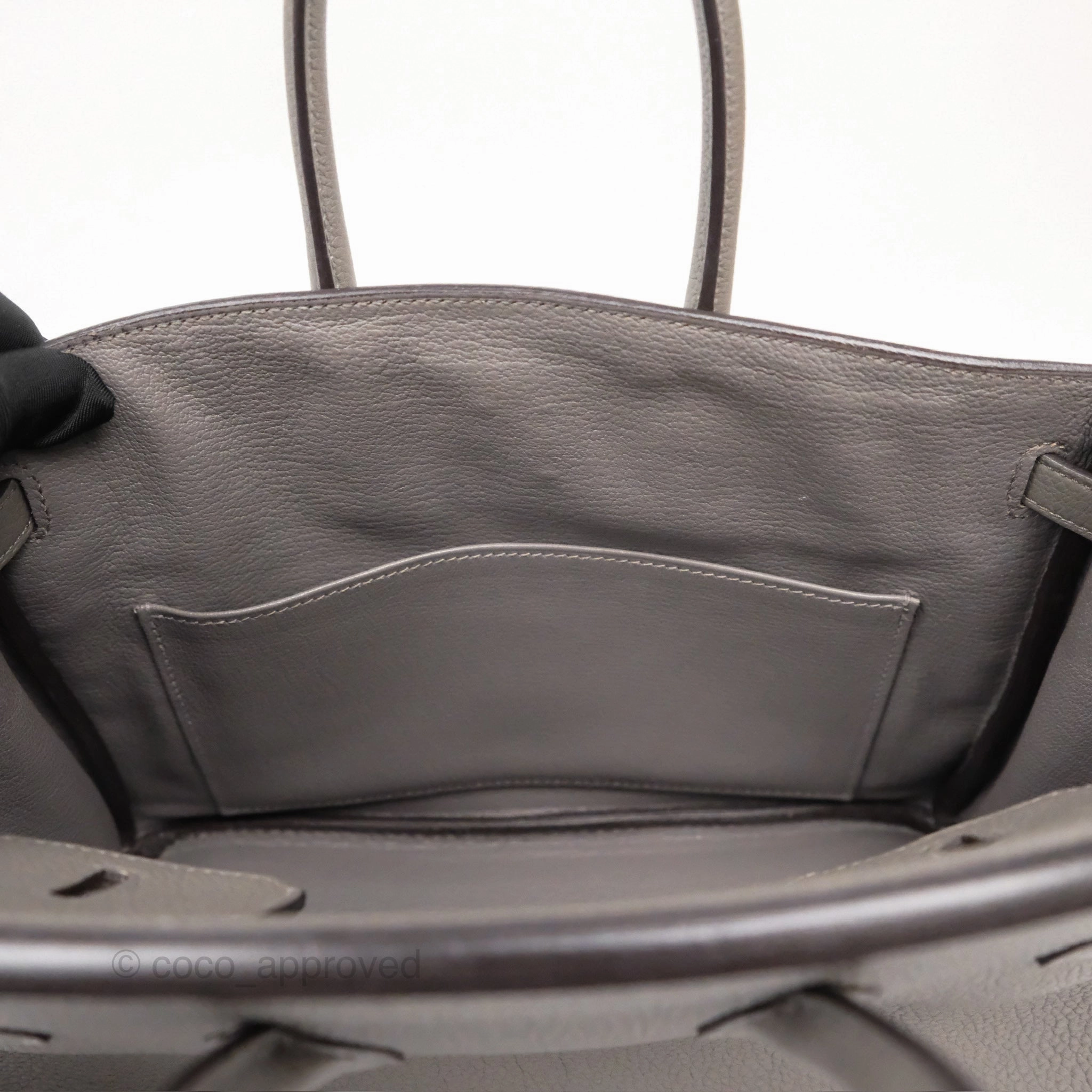 Herms Birkin 25 Retourne Gris Meyer 0L Togo Gold Hardware