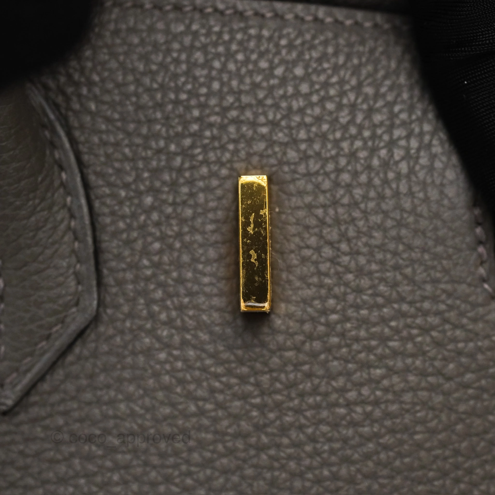 Herms Birkin 25 Retourne Gris Meyer 0L Togo Gold Hardware