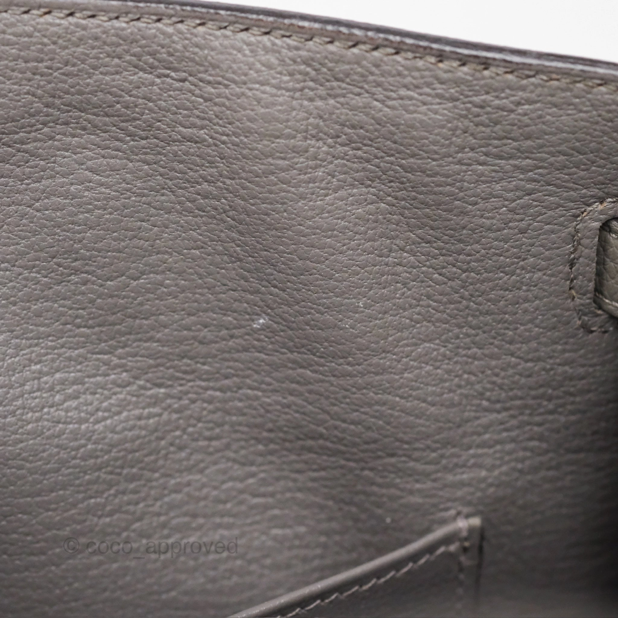 Herms Birkin 25 Retourne Gris Meyer 0L Togo Gold Hardware