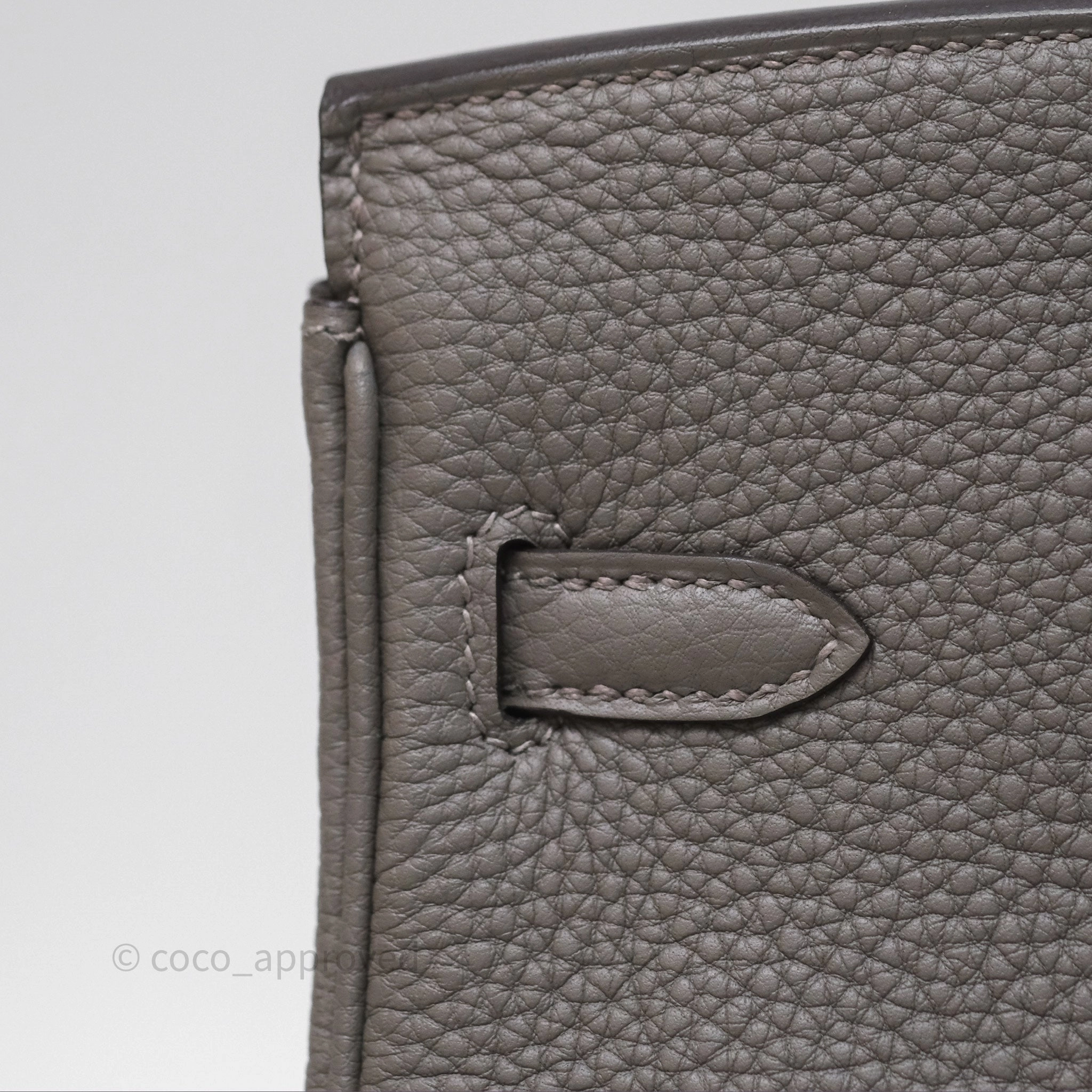 Herms Birkin 25 Retourne Gris Meyer 0L Togo Gold Hardware