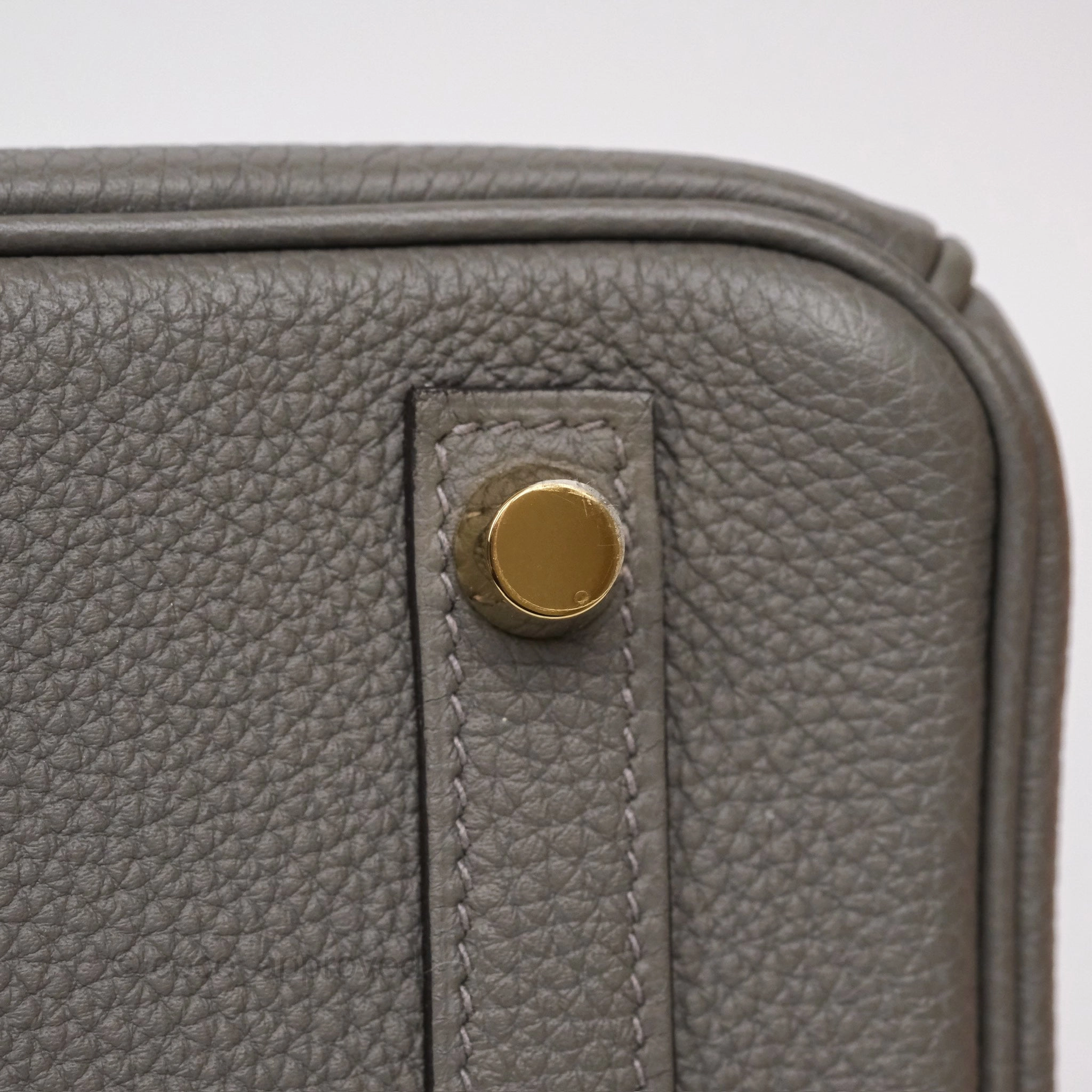 Herms Birkin 25 Retourne Gris Meyer 0L Togo Gold Hardware