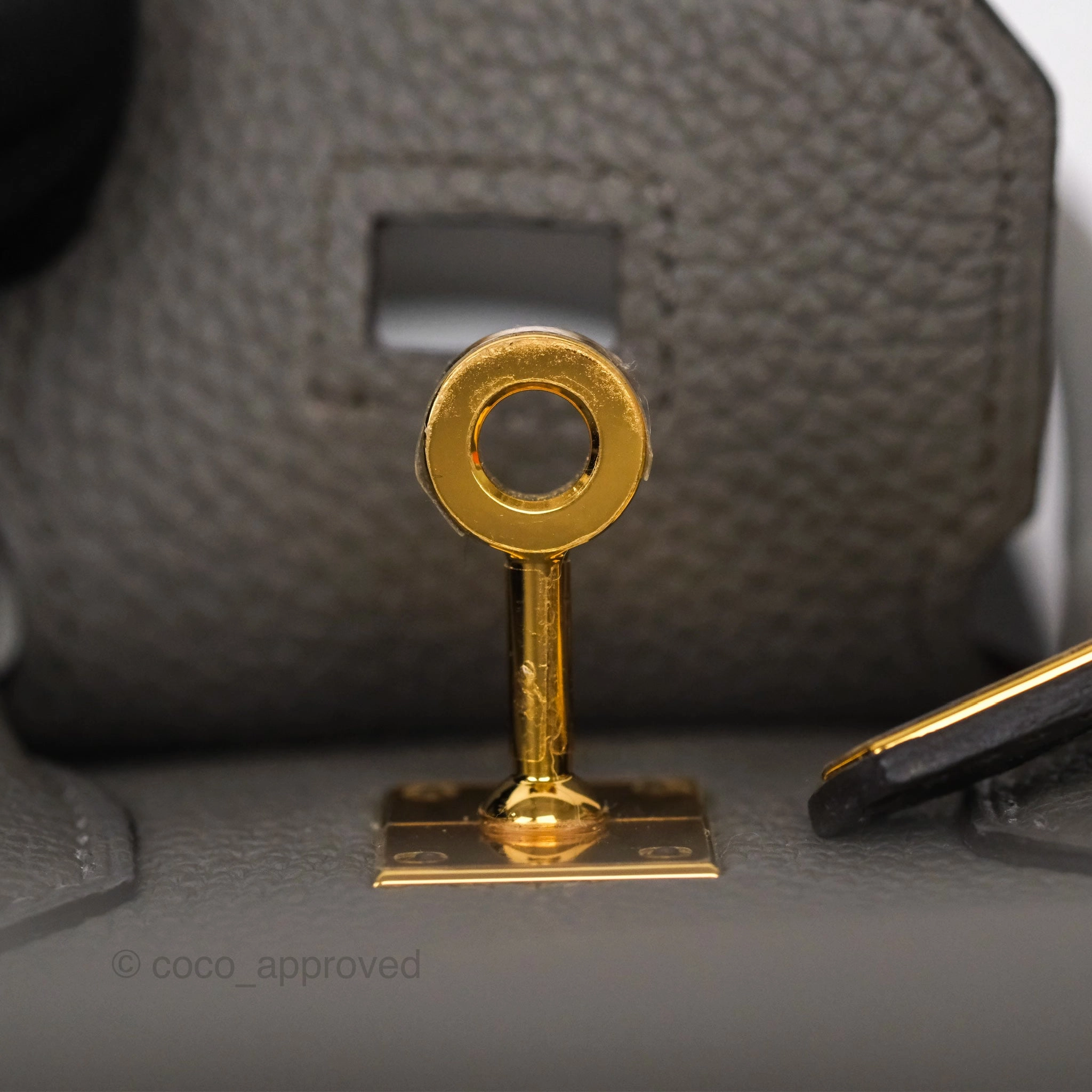 Herms Birkin 25 Retourne Gris Meyer 0L Togo Gold Hardware