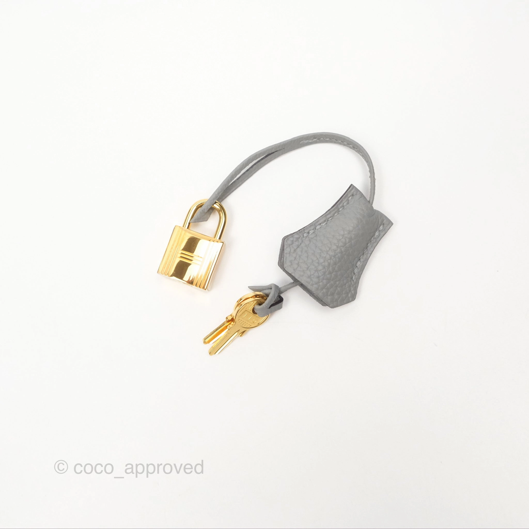 Herms Birkin 25 Retourne Gris Mouette 4Z Togo Gold Hardware