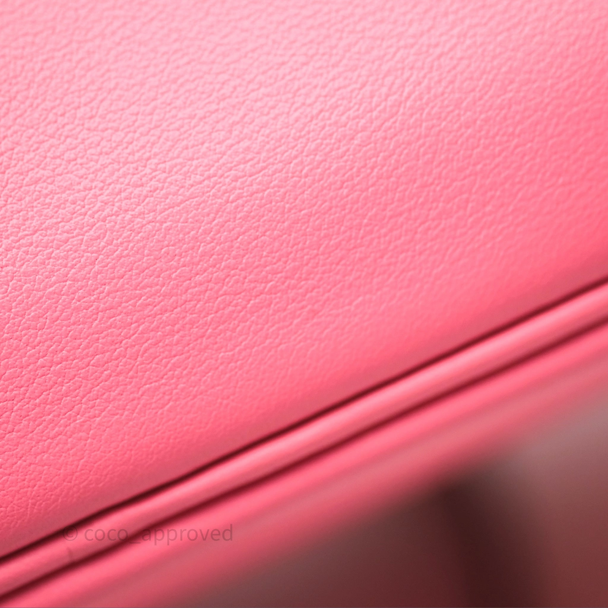Herms Birkin 25 Retourne Rose Azalee 8W Swift Palladium Hardware