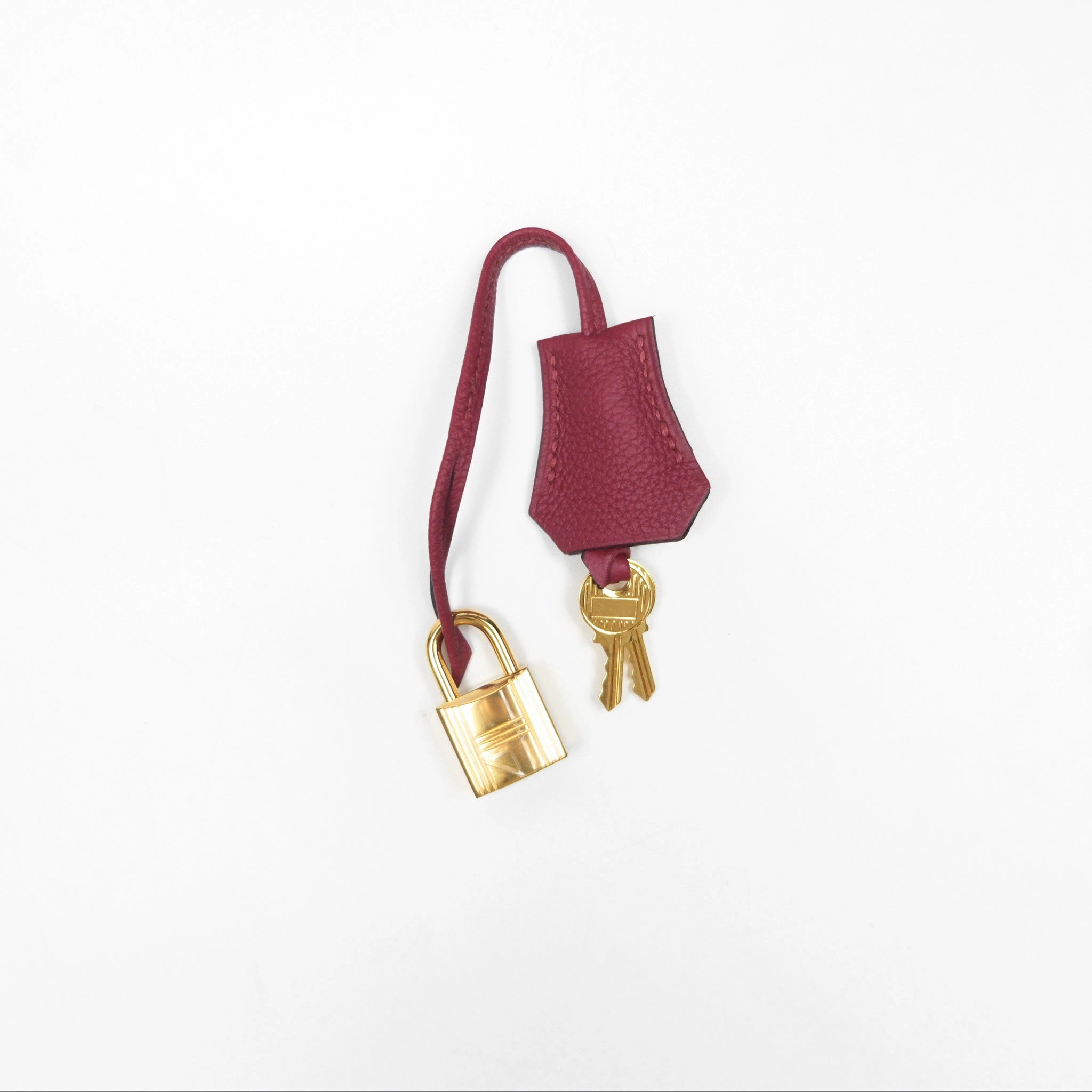 Herms Birkin 25 Retourne Rouge Grenat K1 Togo Gold Hardware
