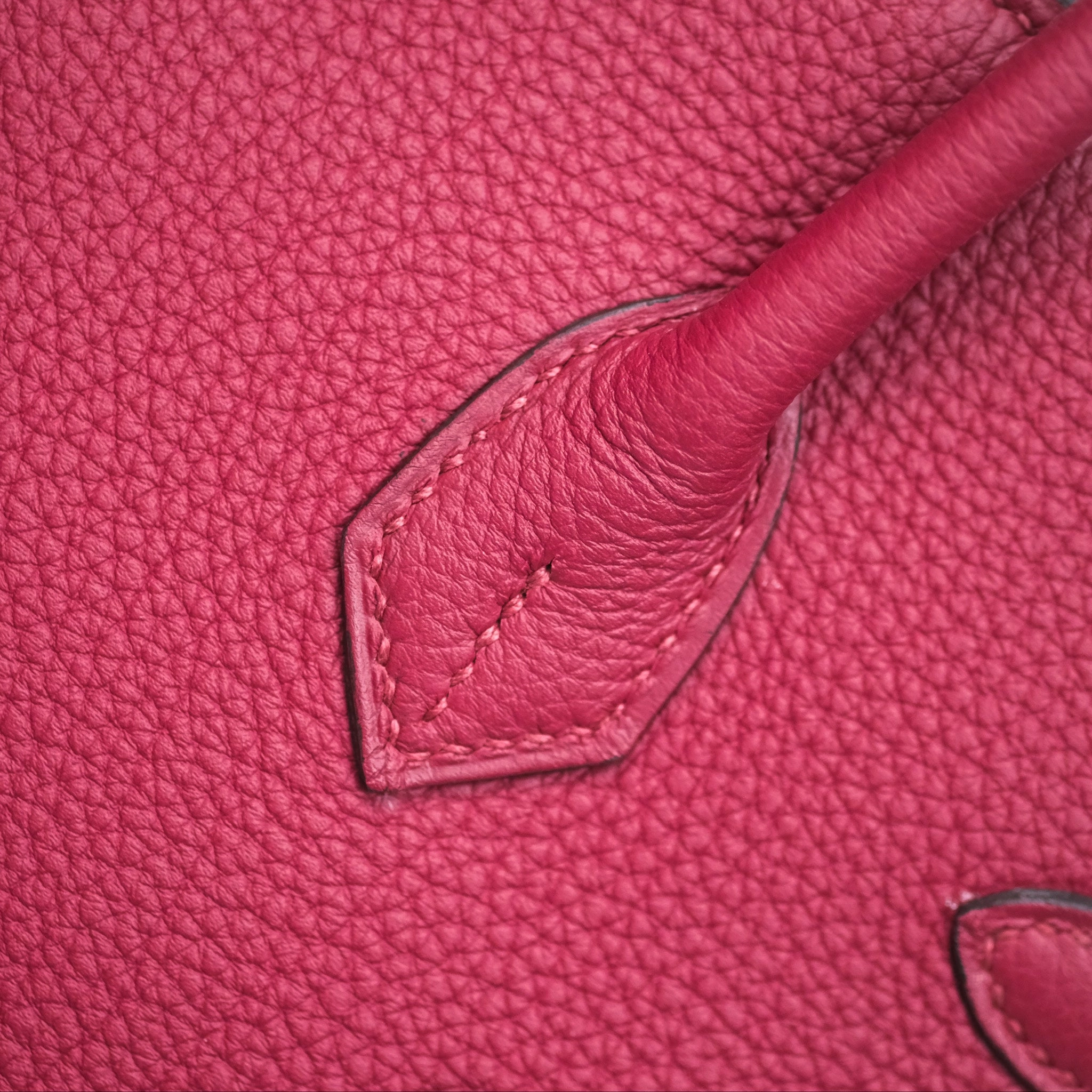 Herms Birkin 25 Retourne Rouge Grenat K1 Togo Gold Hardware