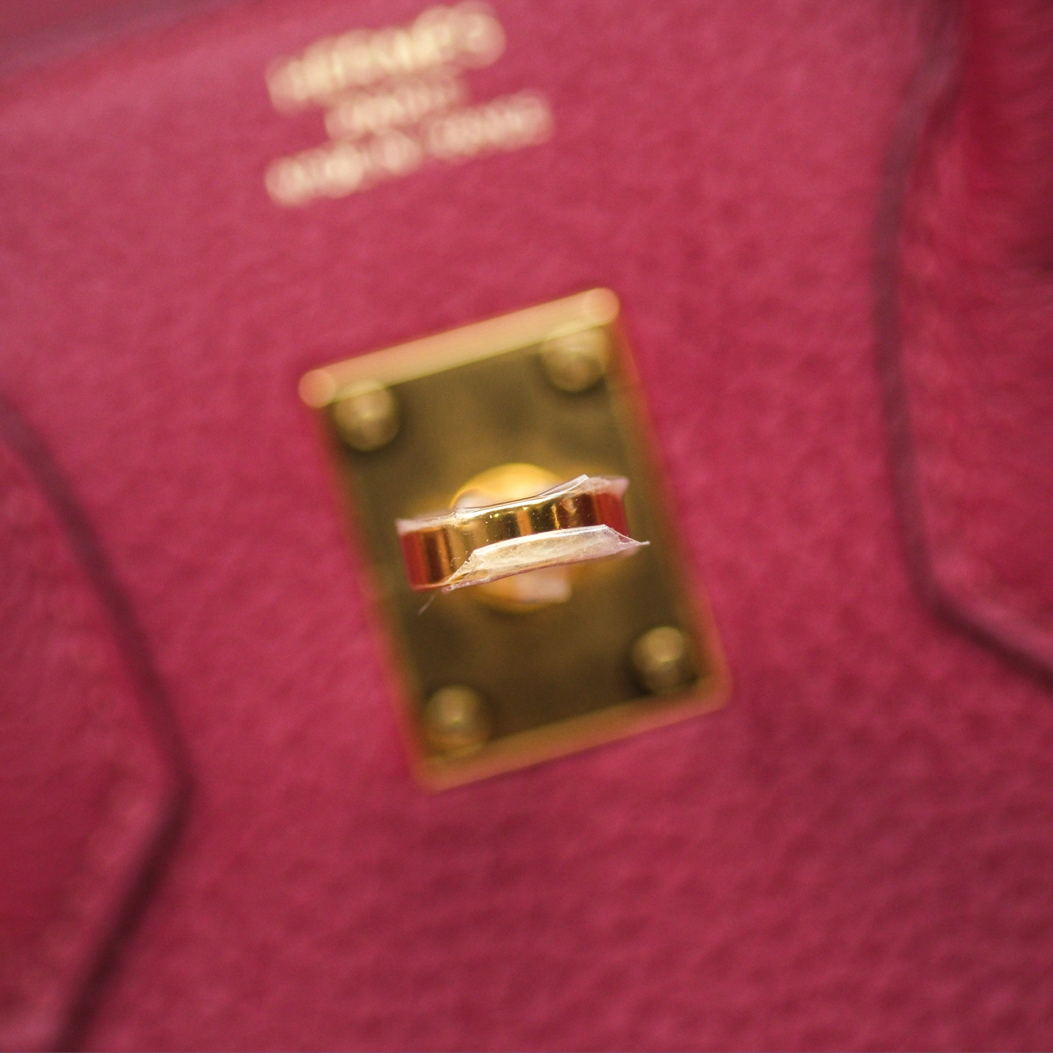 Herms Birkin 25 Retourne Rouge Grenat K1 Togo Gold Hardware