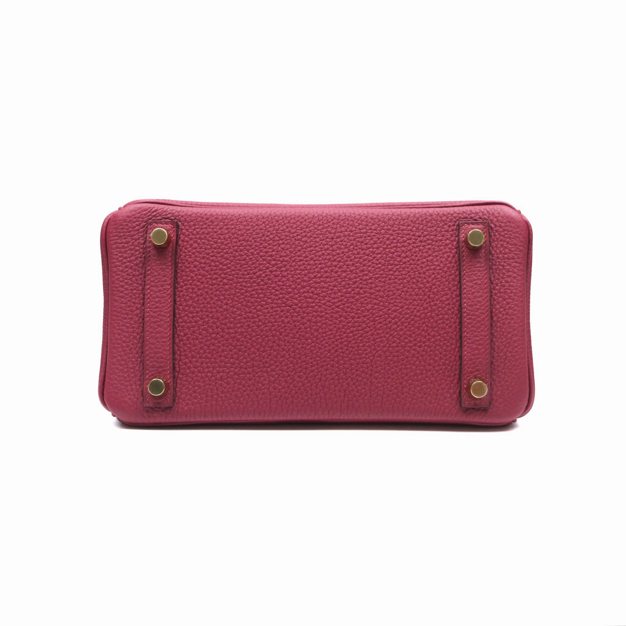 Herms Birkin 25 Retourne Rouge Grenat K1 Togo Gold Hardware