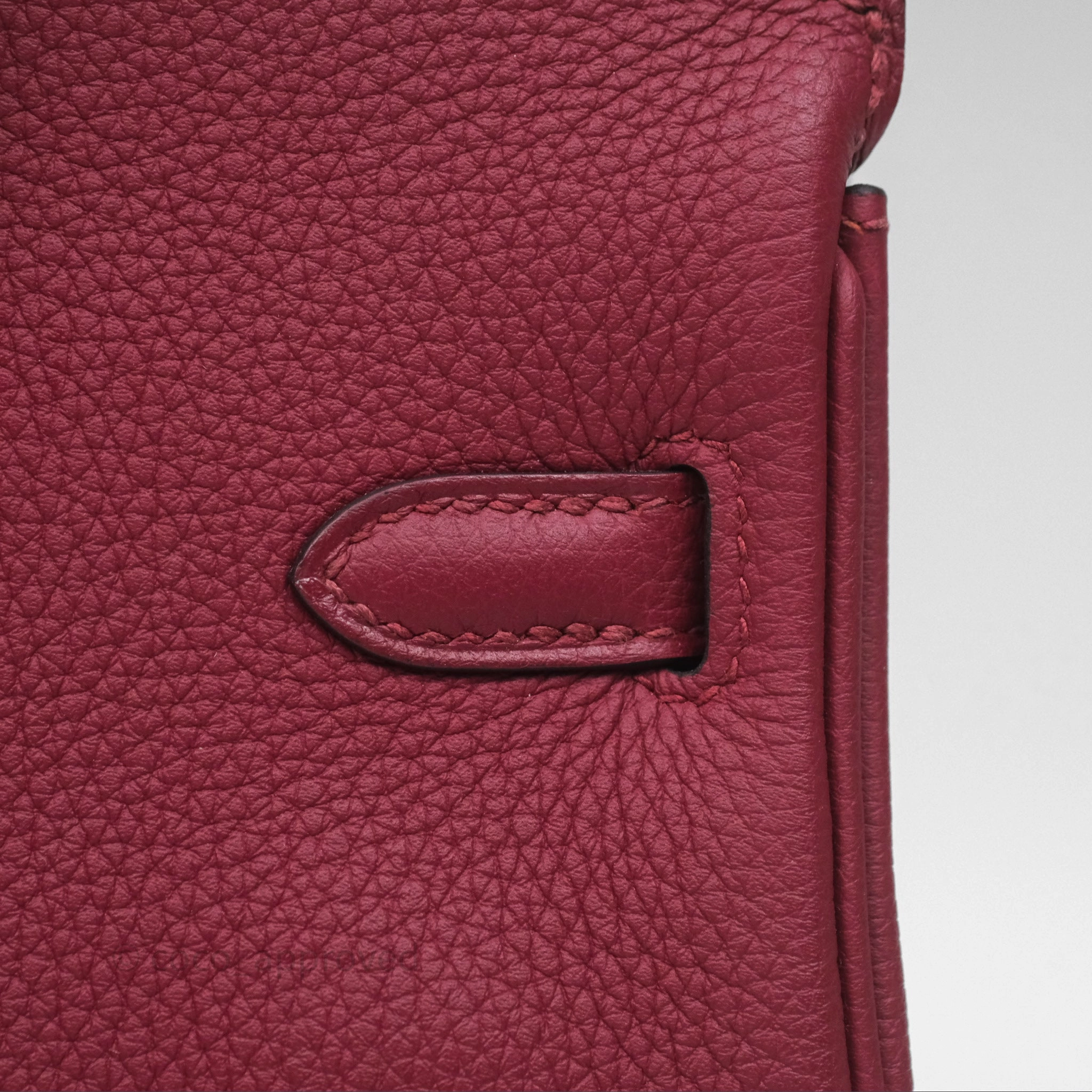 Herms Birkin 25 Retourne Rouge Grenat Togo Gold Hardware