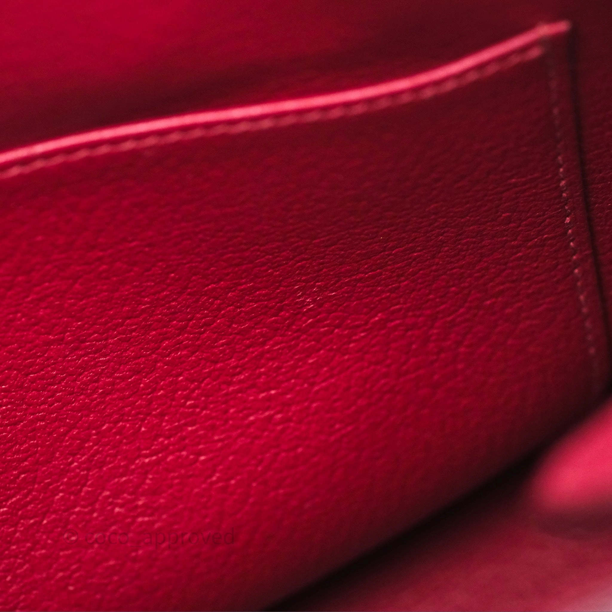 Herms Birkin 25 Retourne Rouge Grenat Togo Gold Hardware