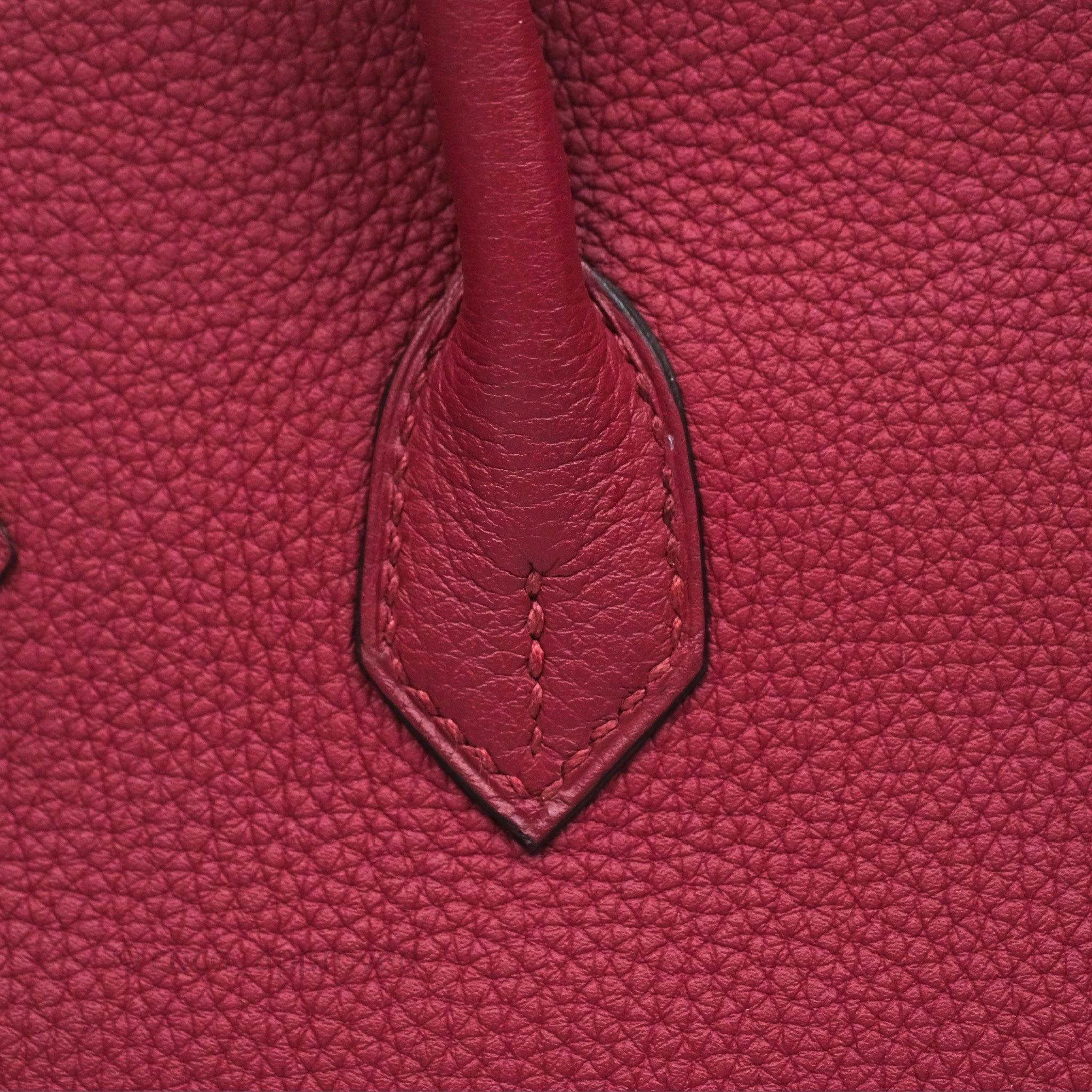 Herms Birkin 25 Retourne Rouge Grenat Togo Gold Hardware