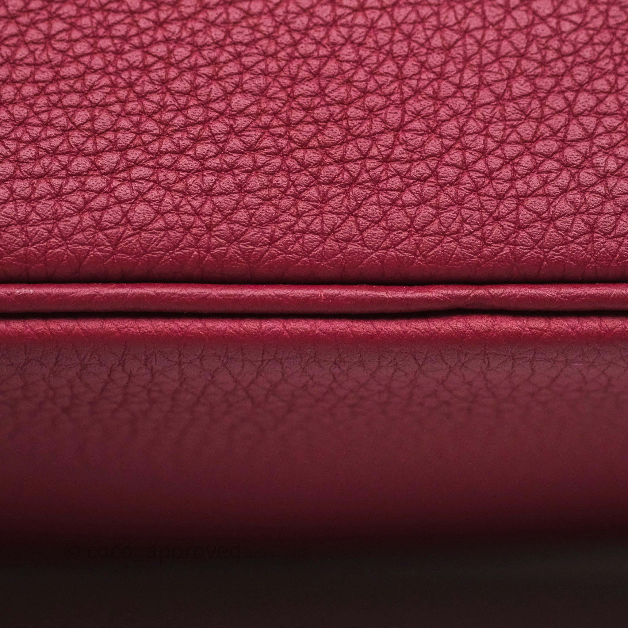 Herms Birkin 25 Retourne Rouge Grenat Togo Gold Hardware