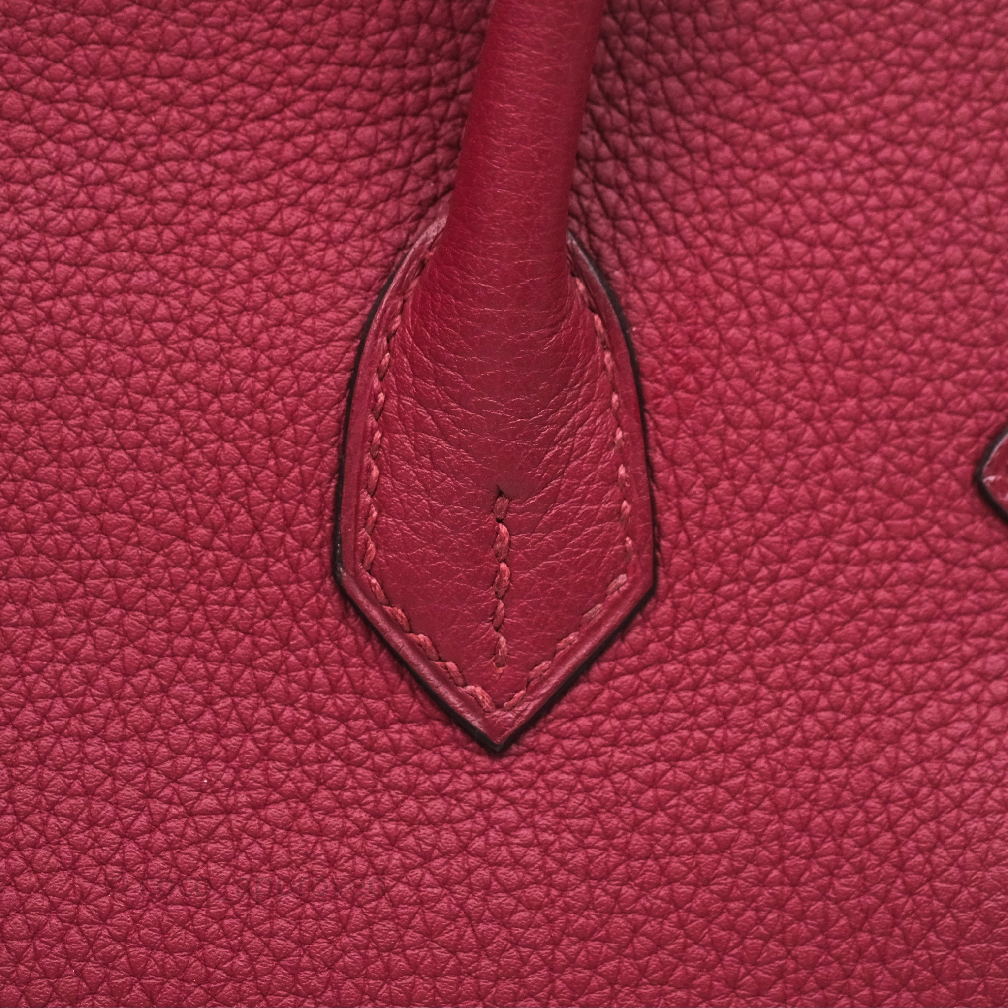 Herms Birkin 25 Retourne Rouge Grenat Togo Gold Hardware
