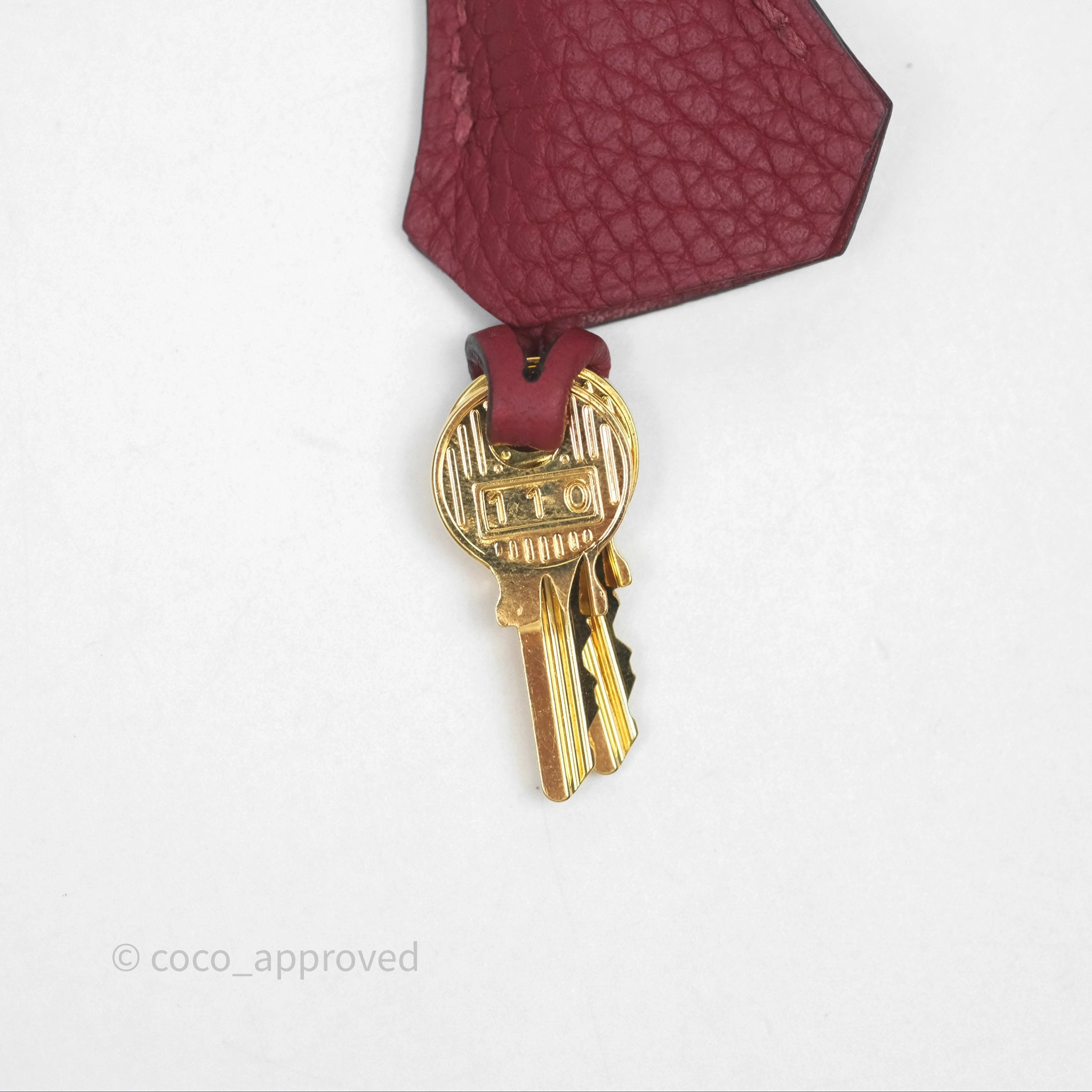 Herms Birkin 25 Retourne Rouge Grenat Togo Gold Hardware