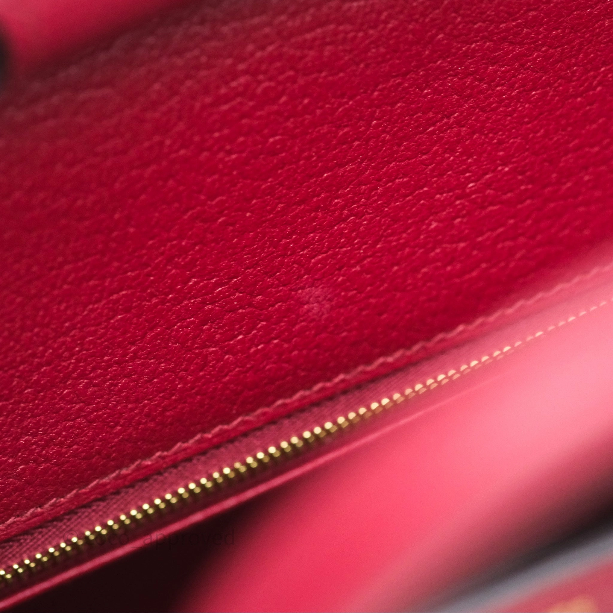 Herms Birkin 25 Retourne Rouge Grenat Togo Gold Hardware