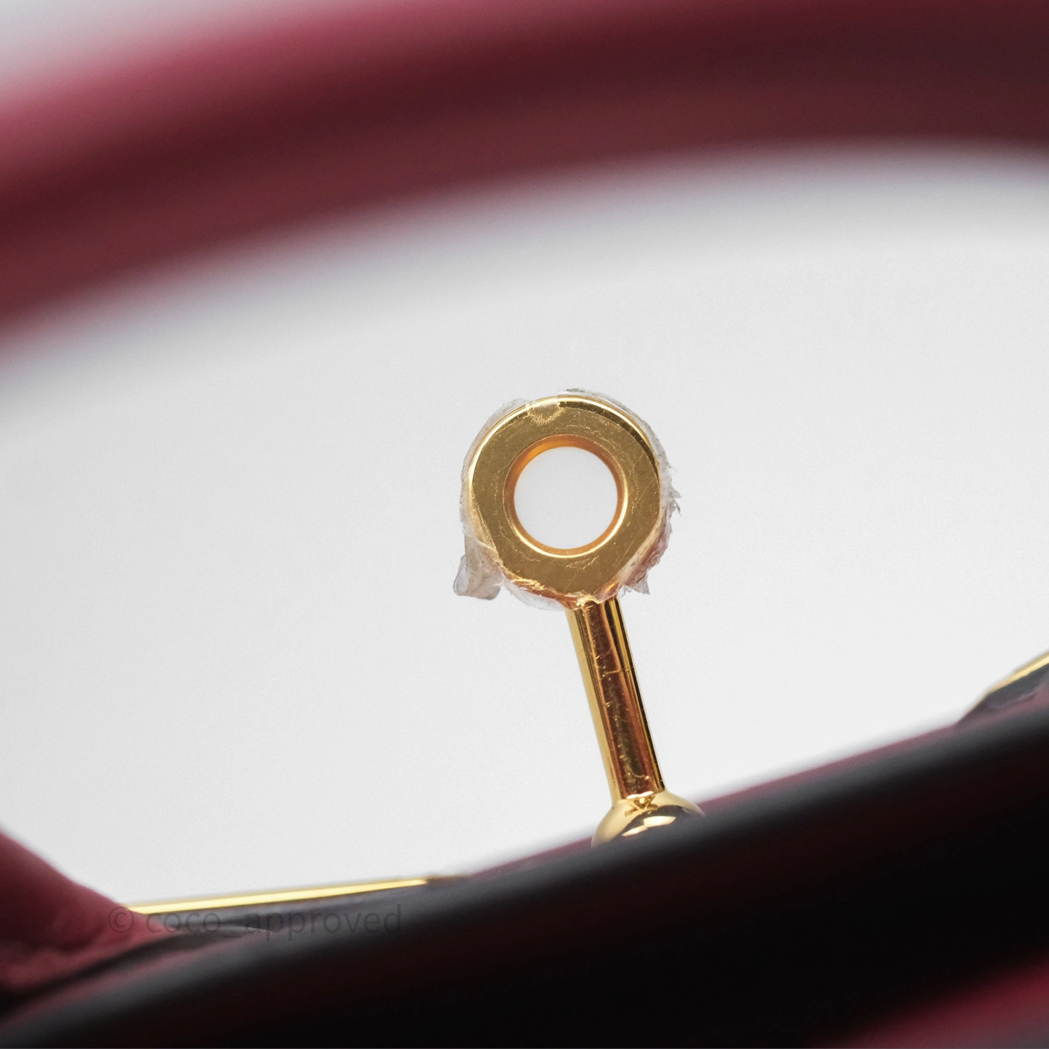 Herms Birkin 25 Retourne Rouge Grenat Togo Gold Hardware