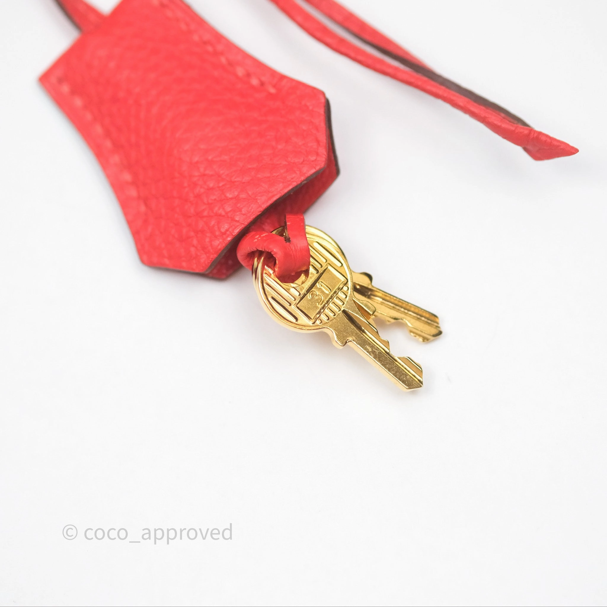 Herms Birkin 25 Retourne Rouge Tomate S5 Clemence Gold Hardware