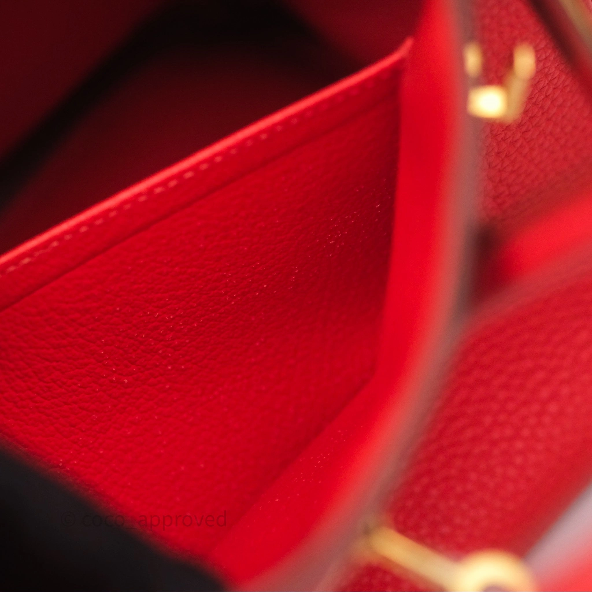 Herms Birkin 25 Retourne Rouge Tomate S5 Clemence Gold Hardware