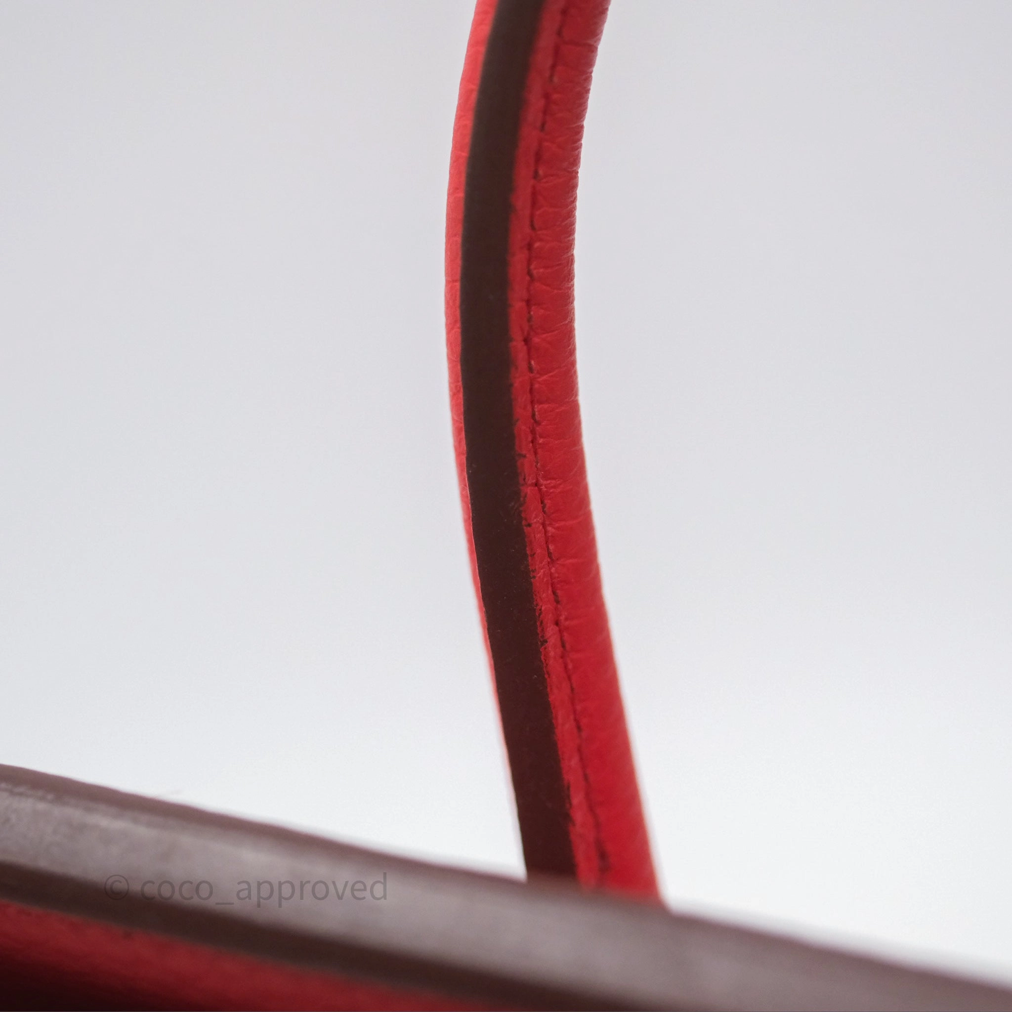 Herms Birkin 25 Retourne Rouge Tomate S5 Clemence Gold Hardware