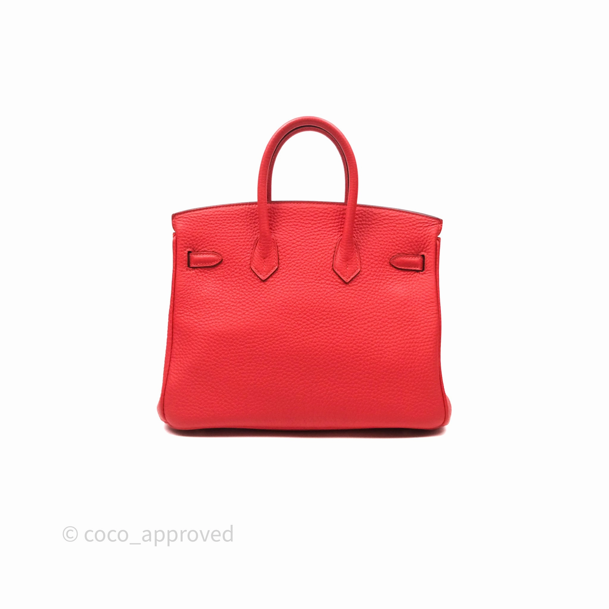 Herms Birkin 25 Retourne Rouge Tomate S5 Clemence Gold Hardware
