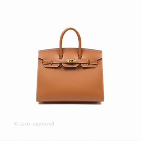 Herms Birkin 25 Sellier Gold 37 Epsom Gold Hardware