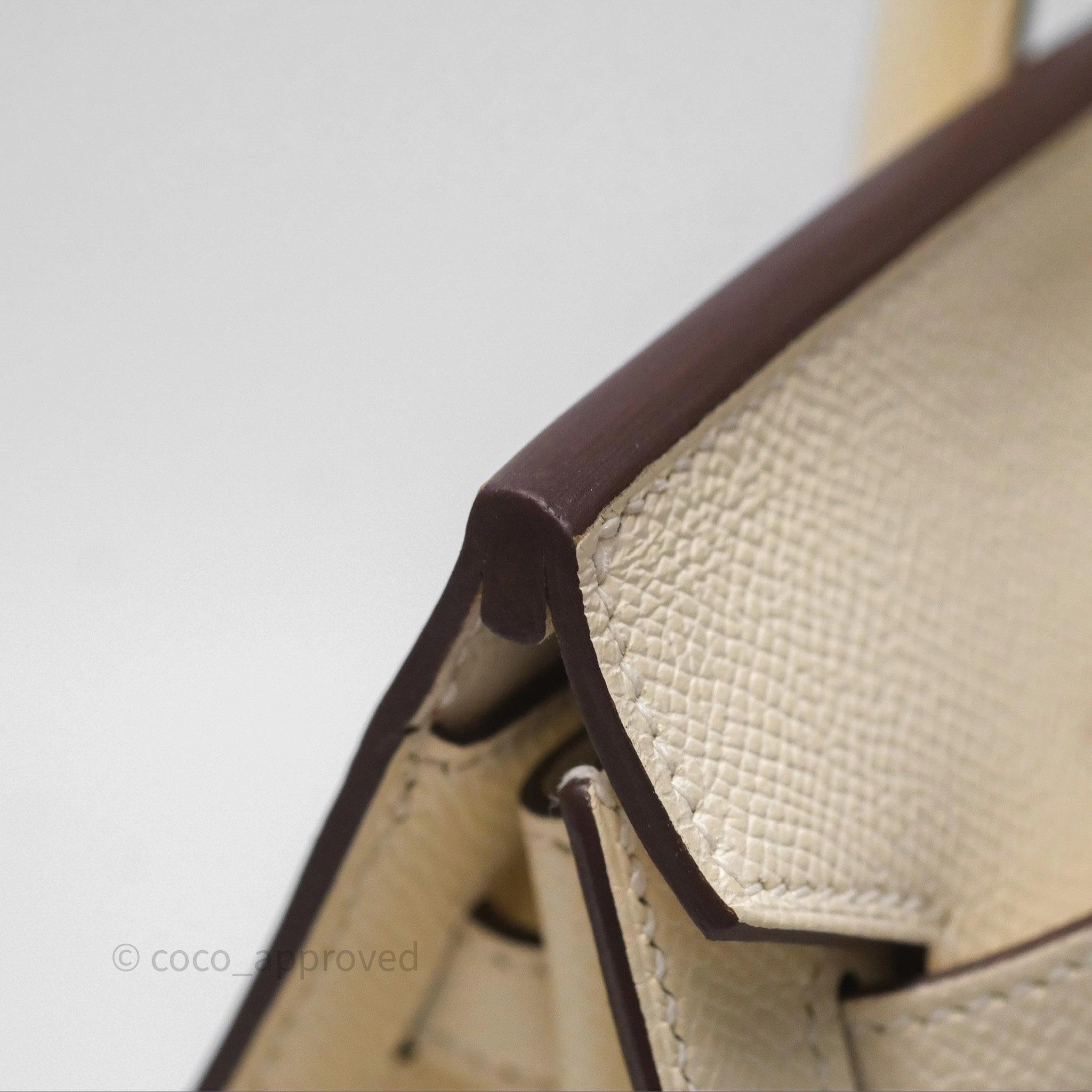 Herms Birkin 25 Sellier Nata I2 Epsom Gold Hardware