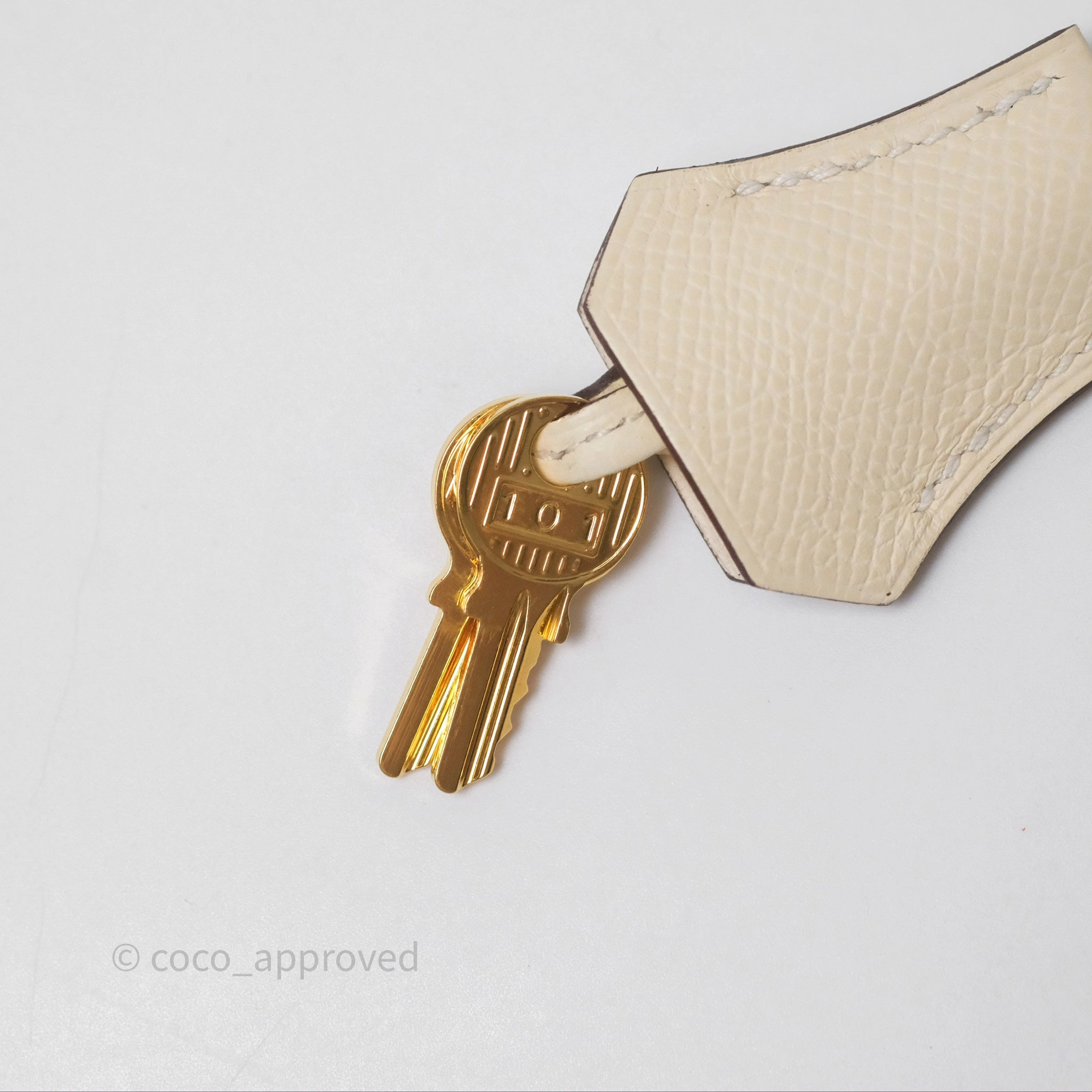 Herms Birkin 25 Sellier Nata I2 Epsom Gold Hardware