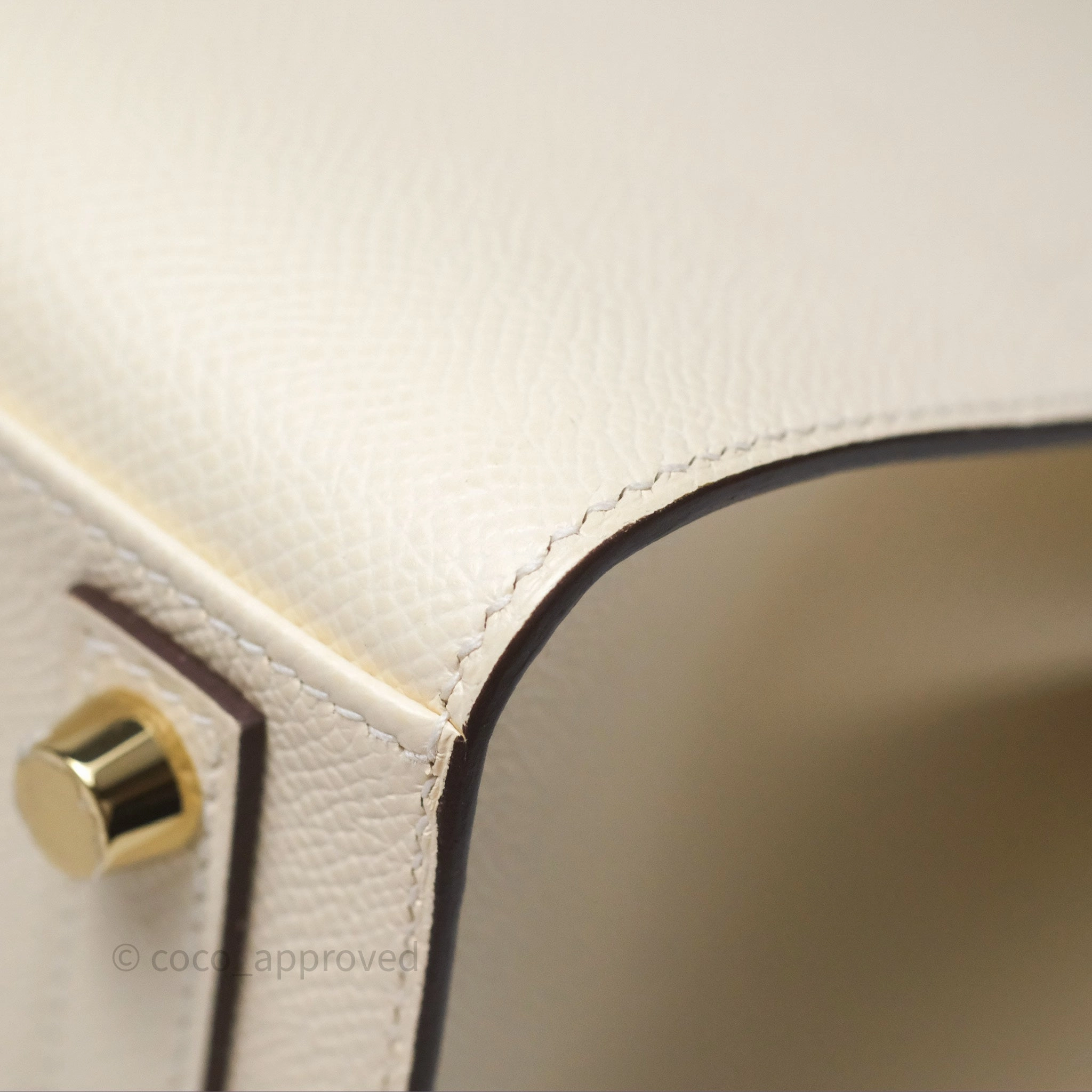 Herms Birkin 25 Sellier Nata I2 Epsom Gold Hardware