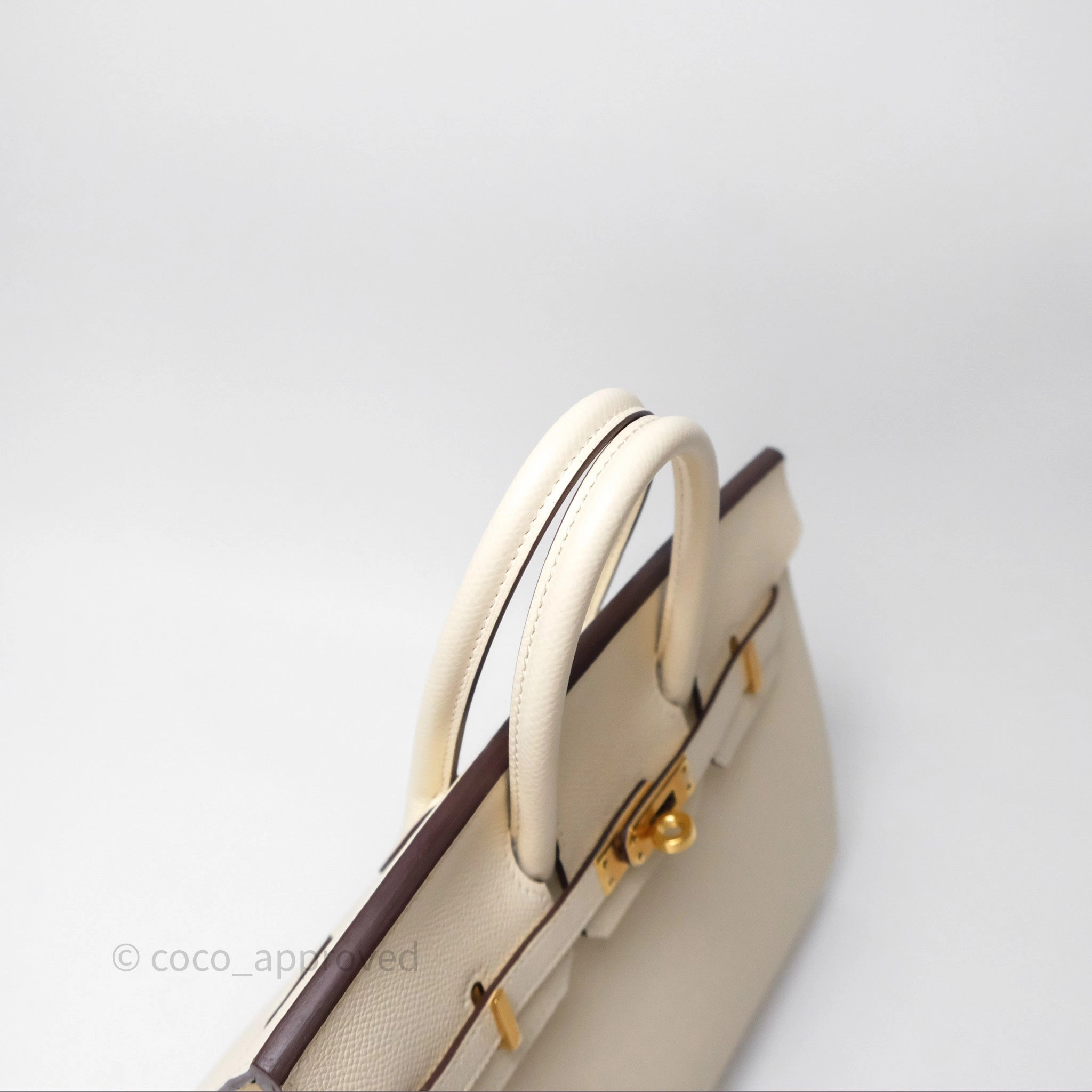 Herms Birkin 25 Sellier Nata I2 Epsom Gold Hardware