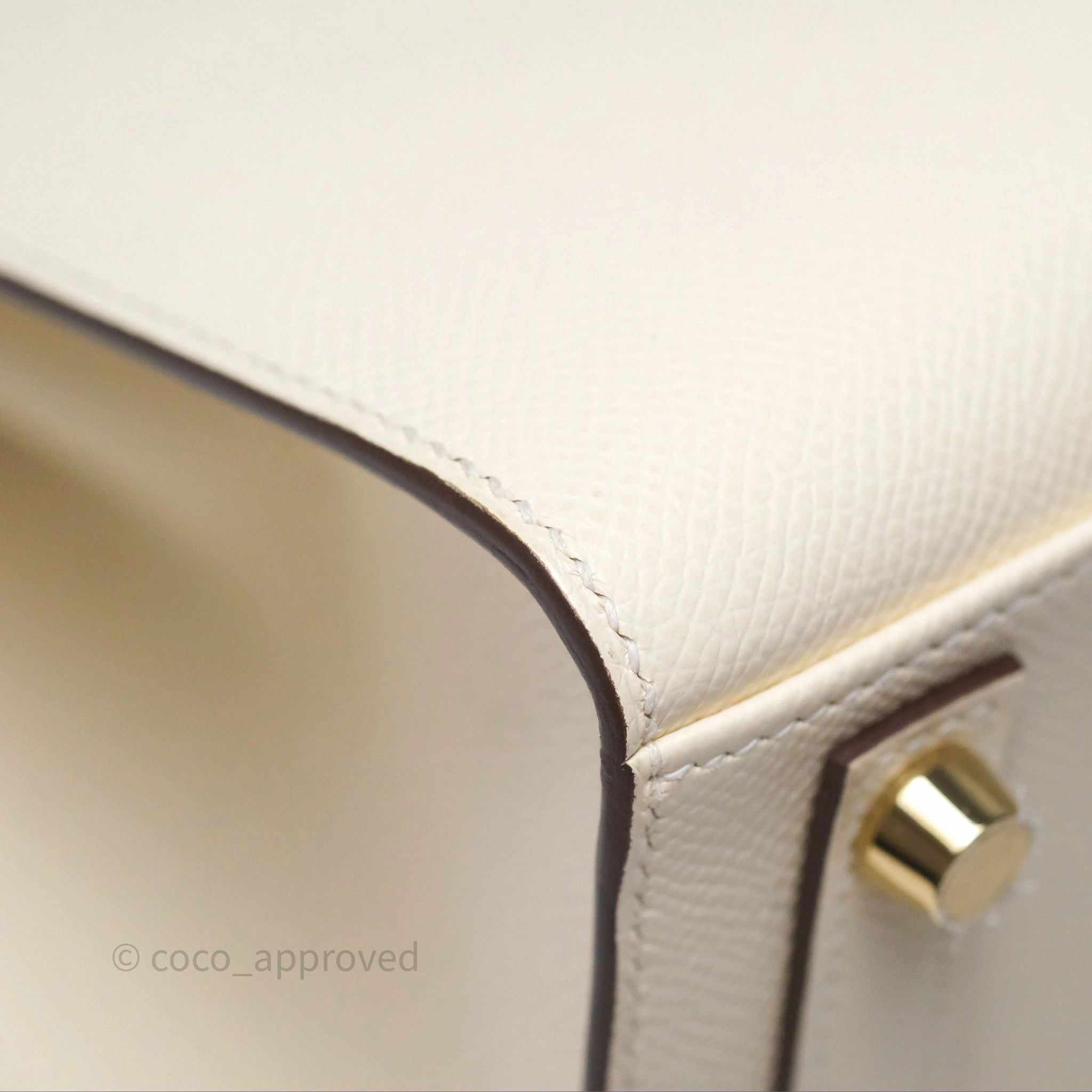 Herms Birkin 25 Sellier Nata I2 Epsom Gold Hardware