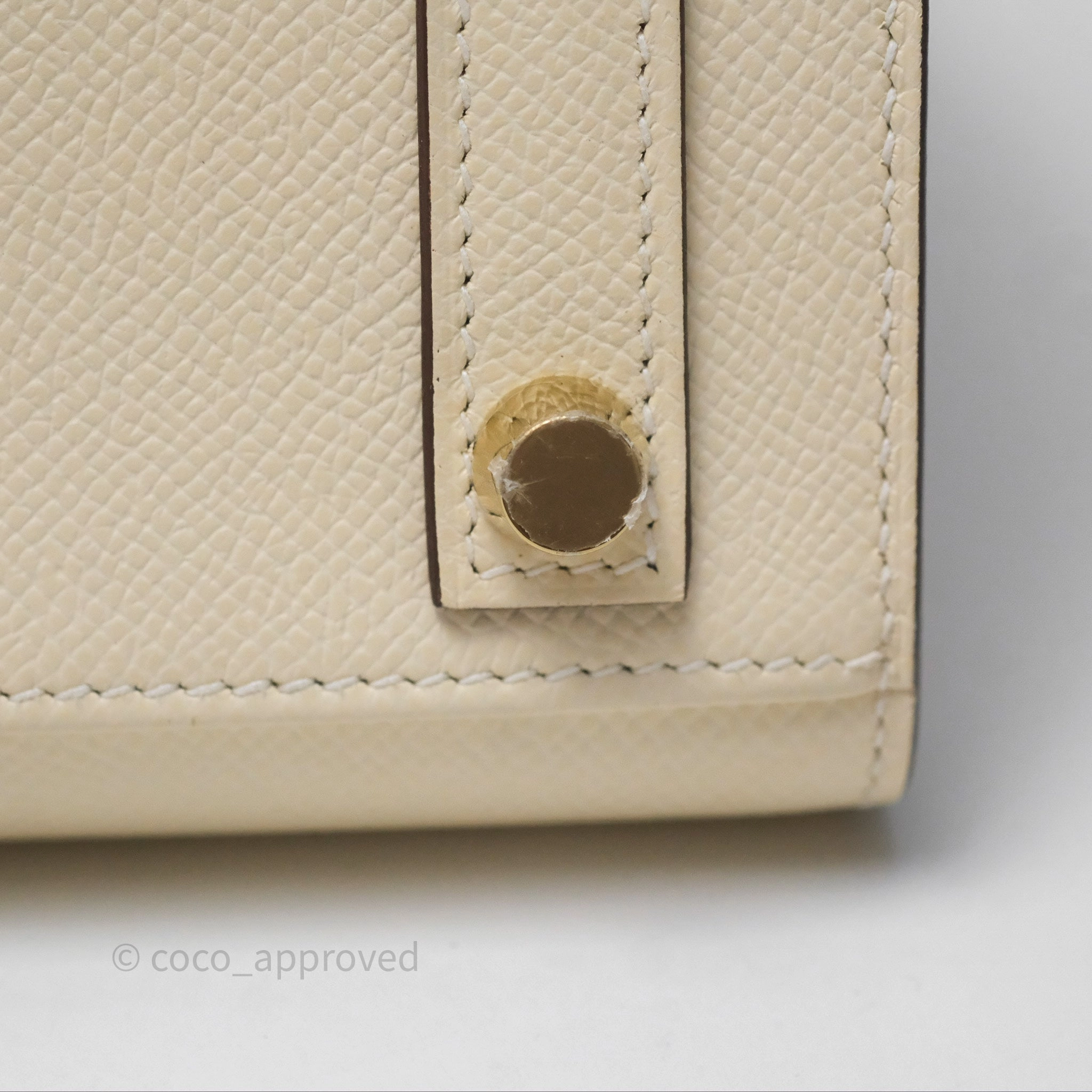 Herms Birkin 25 Sellier Nata I2 Epsom Gold Hardware