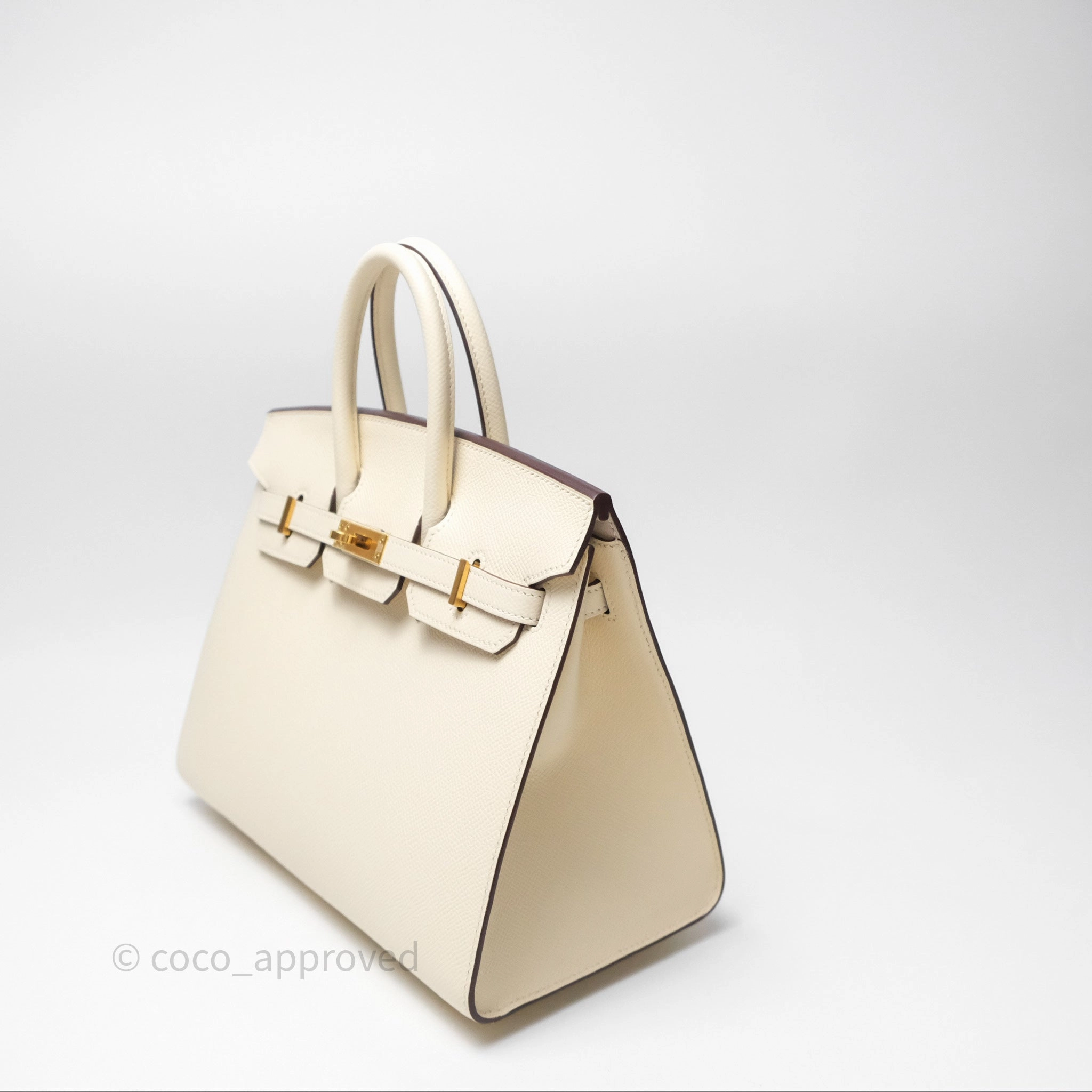 Herms Birkin 25 Sellier Nata I2 Epsom Gold Hardware