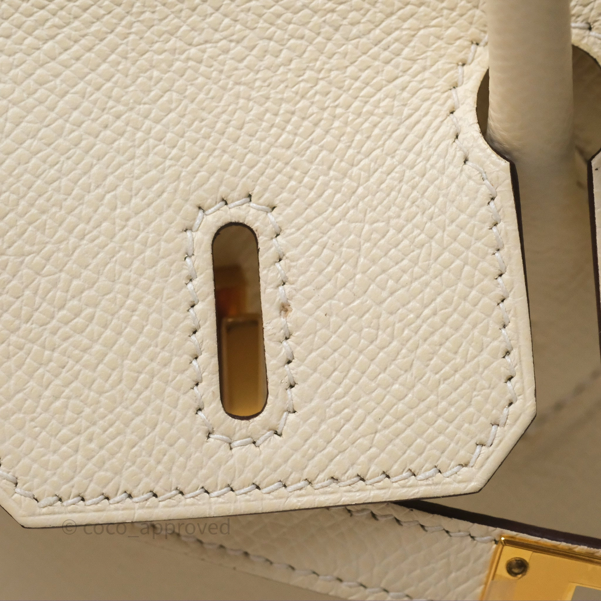 Herms Birkin 25 Sellier Nata I2 Epsom Gold Hardware