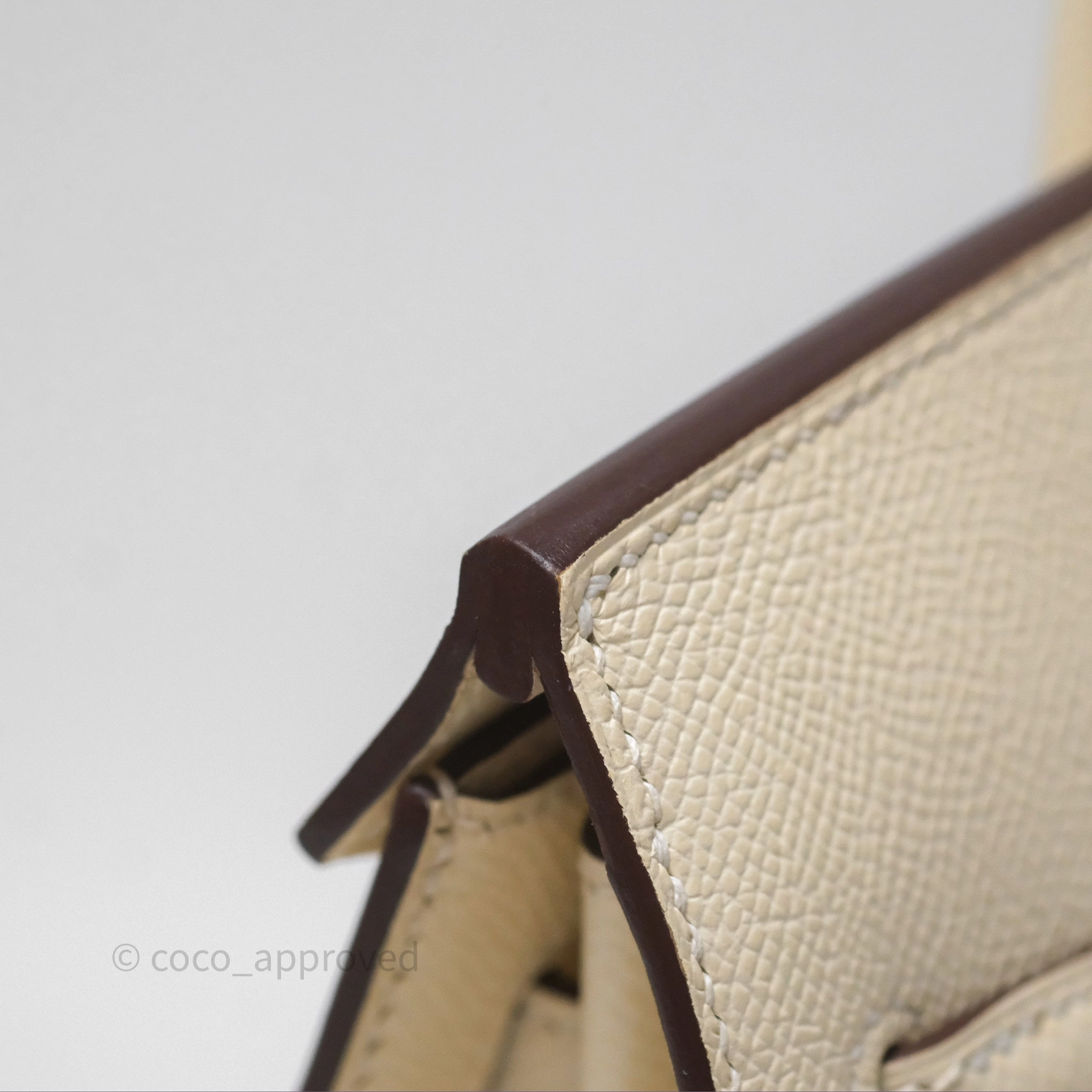 Herms Birkin 25 Sellier Nata I2 Epsom Gold Hardware