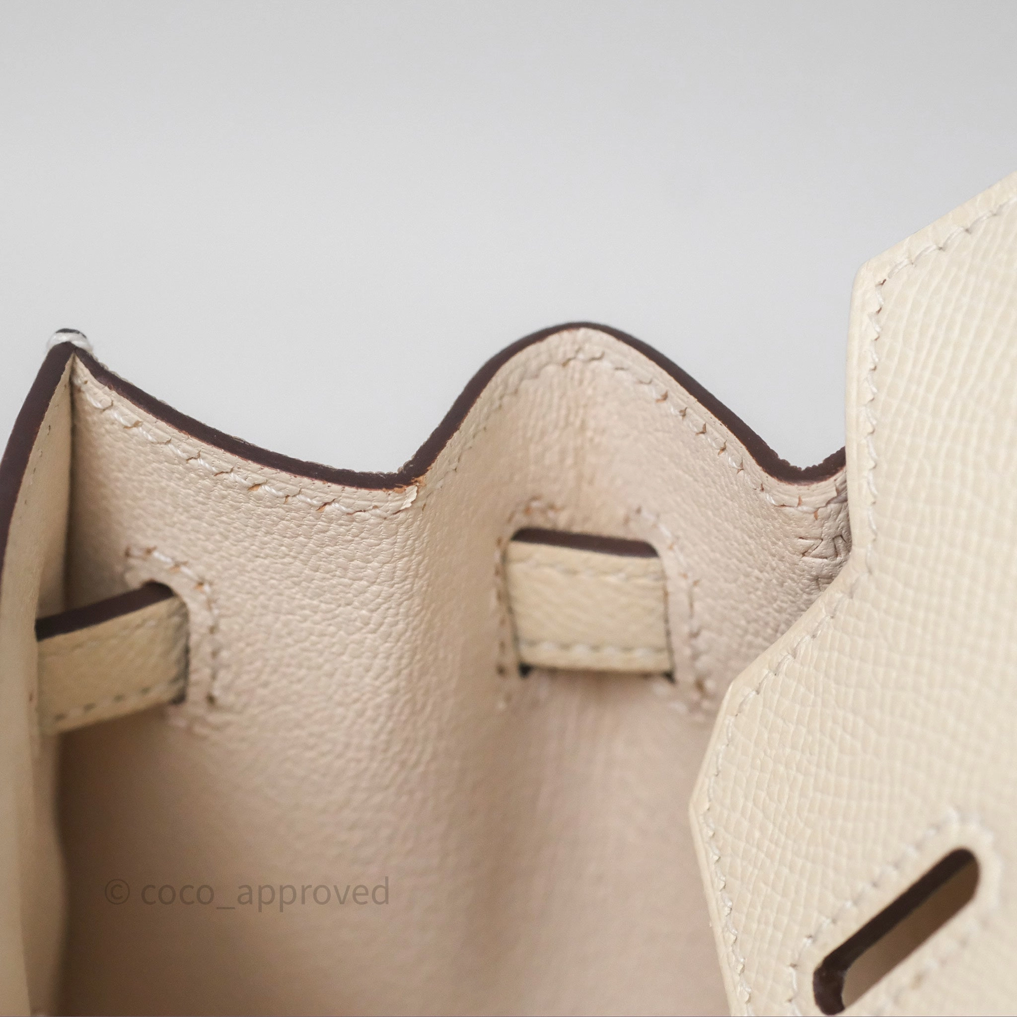 Herms Birkin 25 Sellier Nata I2 Epsom Gold Hardware