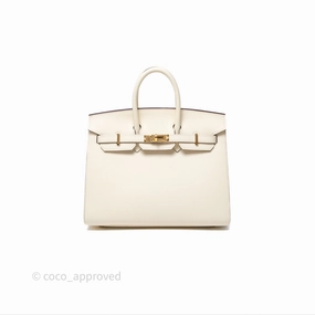Herms Birkin 25 Sellier Nata I2 Epsom Gold Hardware