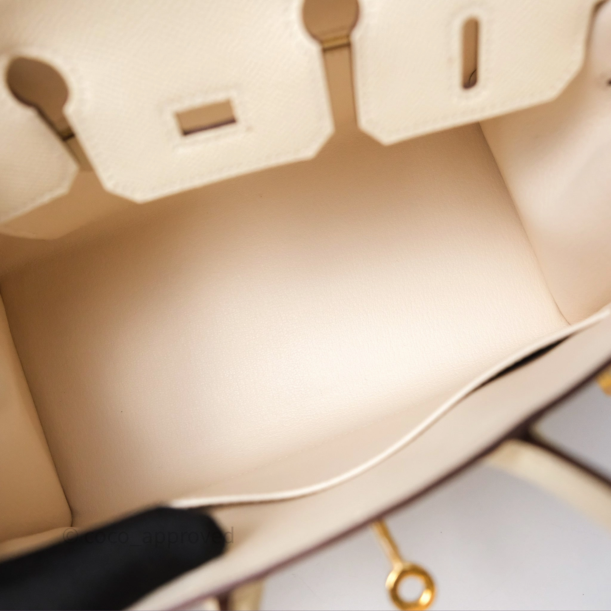Herms Birkin 25 Sellier Nata I2 Epsom Gold Hardware