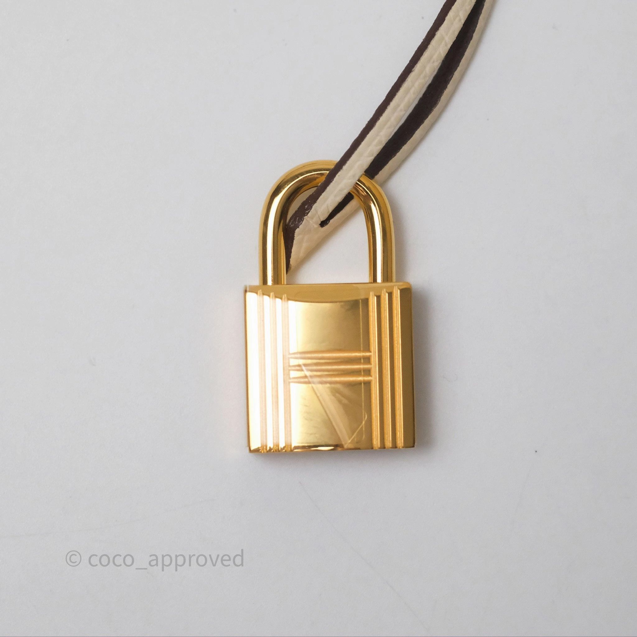 Herms Birkin 25 Sellier Nata I2 Epsom Gold Hardware