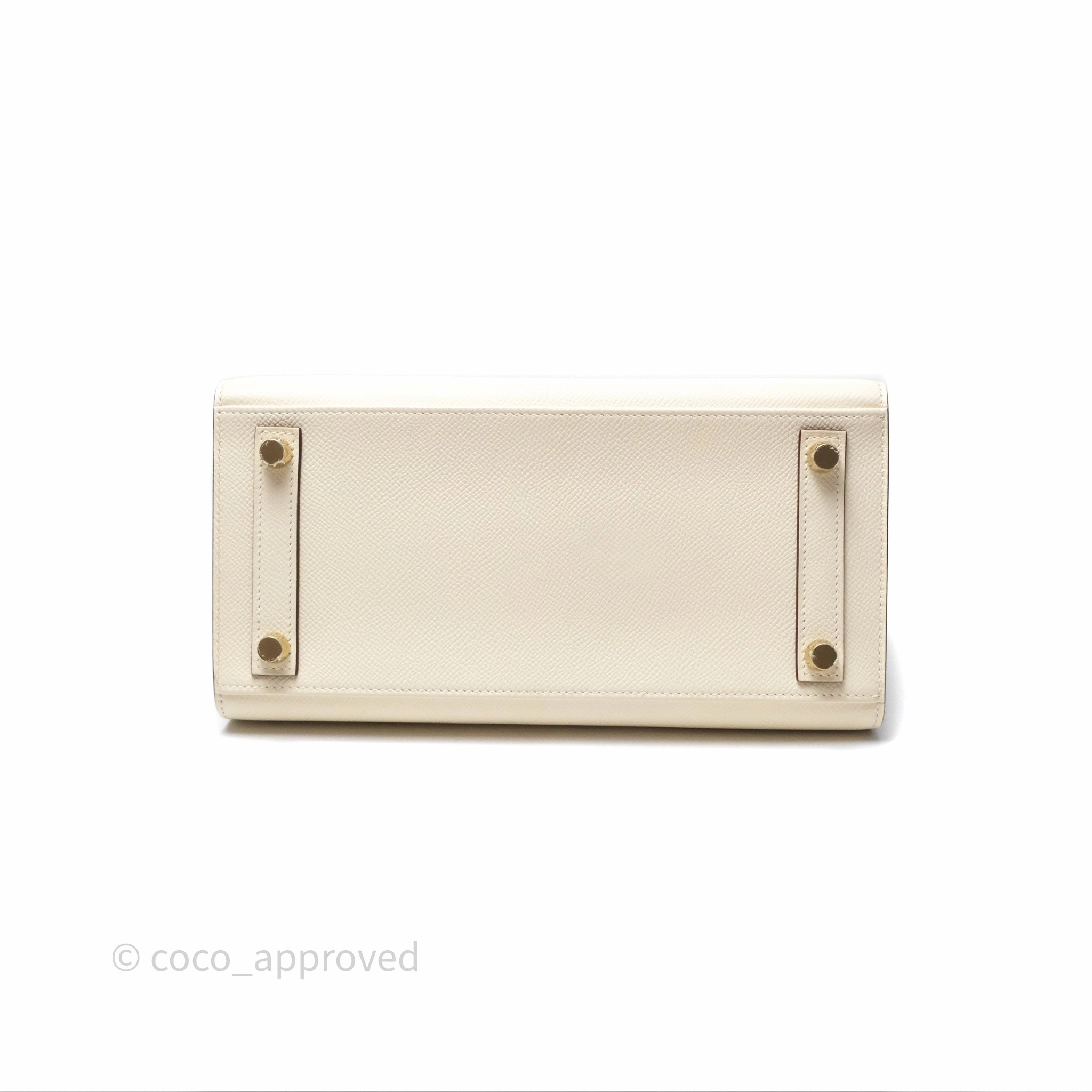 Herms Birkin 25 Sellier Nata I2 Epsom Gold Hardware