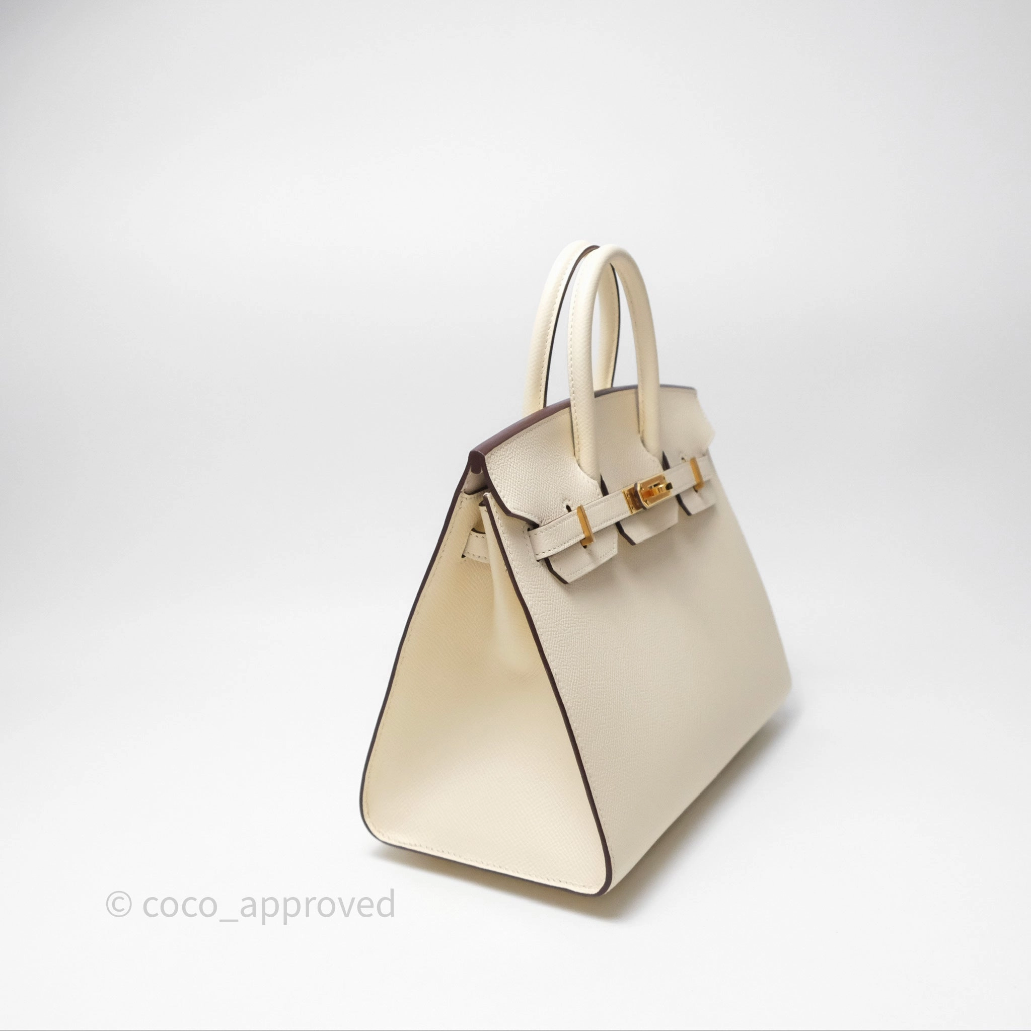 Herms Birkin 25 Sellier Nata I2 Epsom Gold Hardware