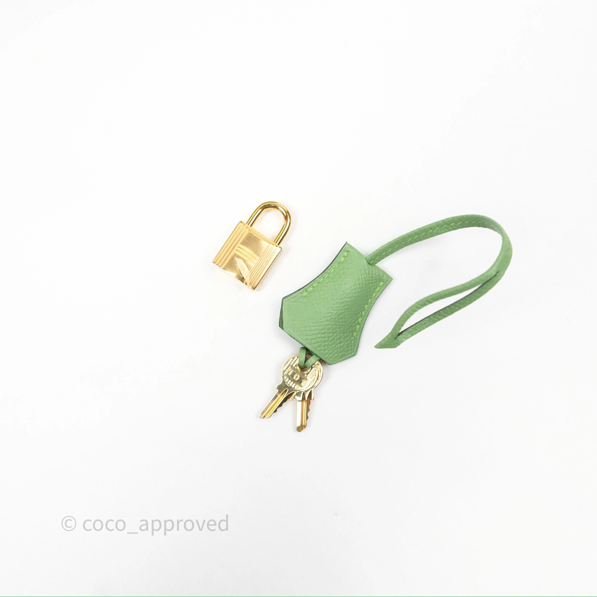 Herms Birkin 25 Sellier Vert Criquet 3I Epsom Gold Hardware