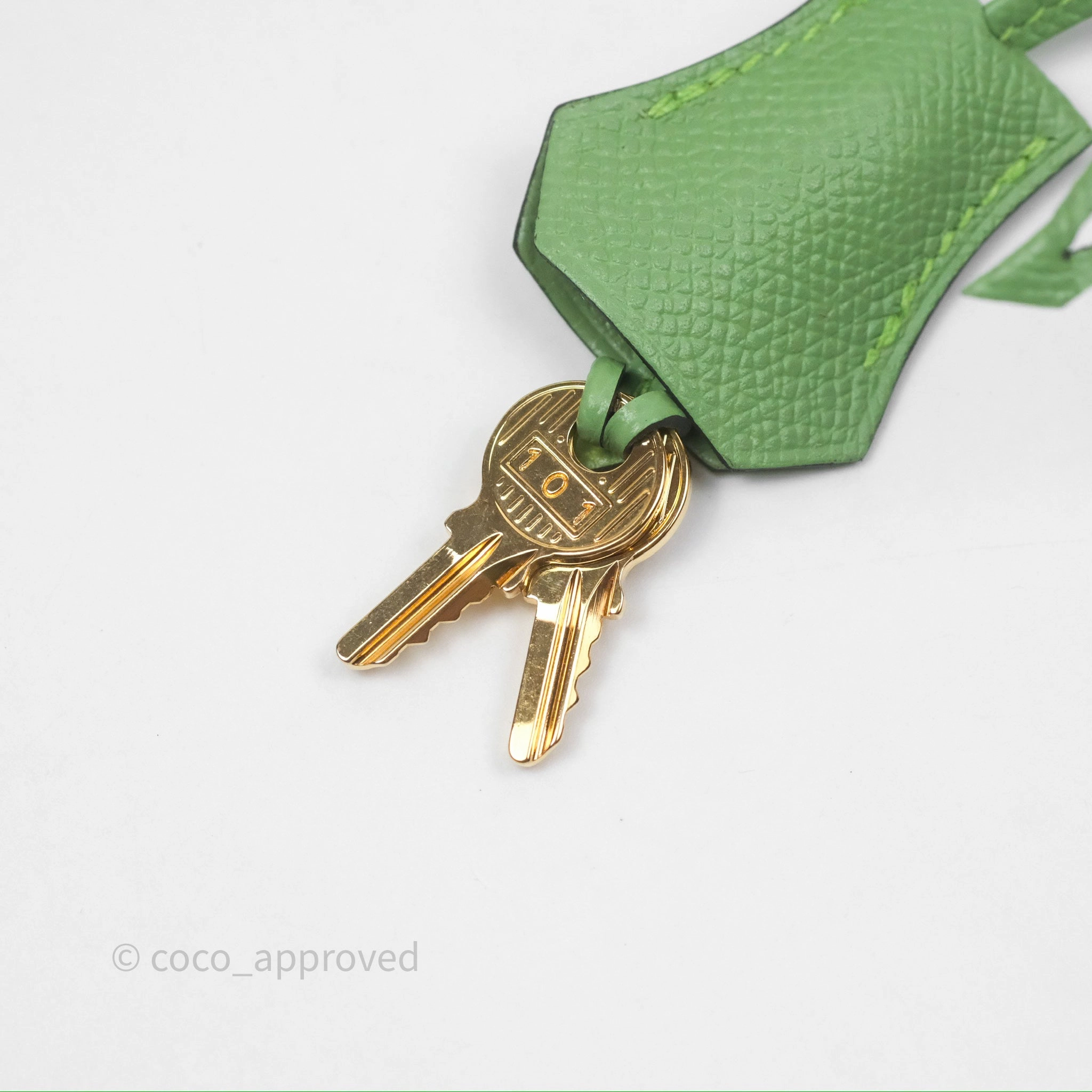 Herms Birkin 25 Sellier Vert Criquet 3I Epsom Gold Hardware