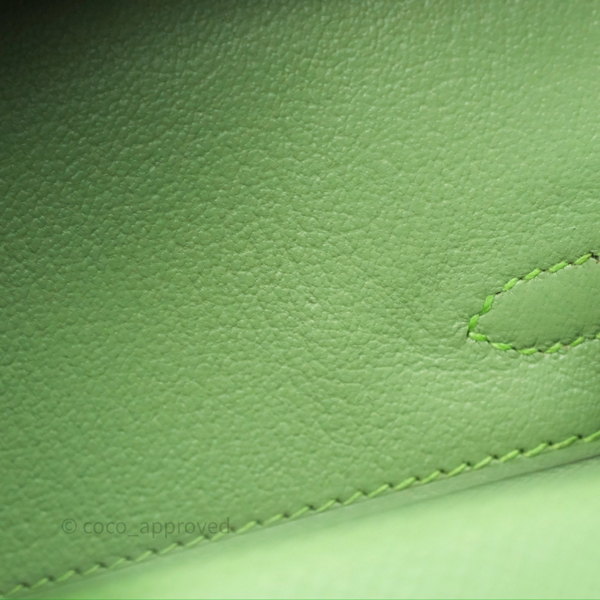 Herms Birkin 25 Sellier Vert Criquet 3I Epsom Gold Hardware